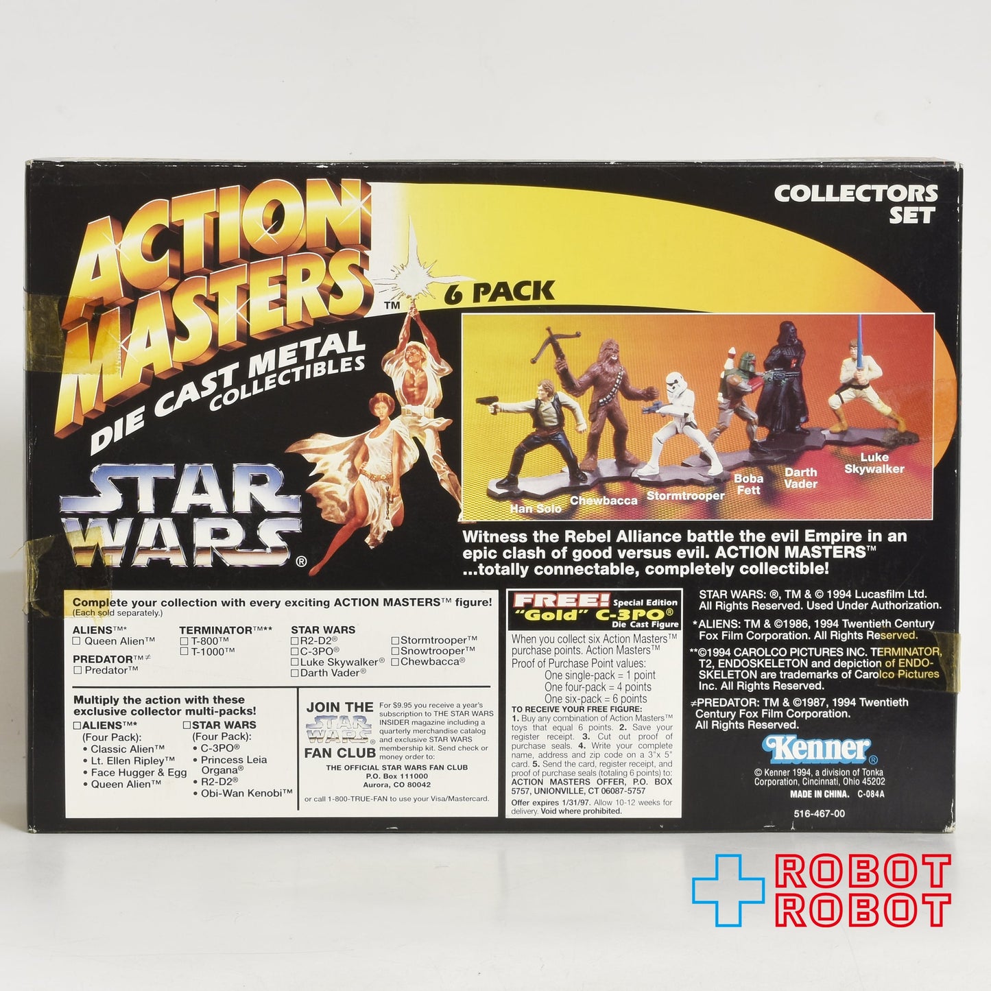 スター・ウォーズ アクションマスターズ 6パック コレクターズセット ダイキャストメタルフィギュア 未開封