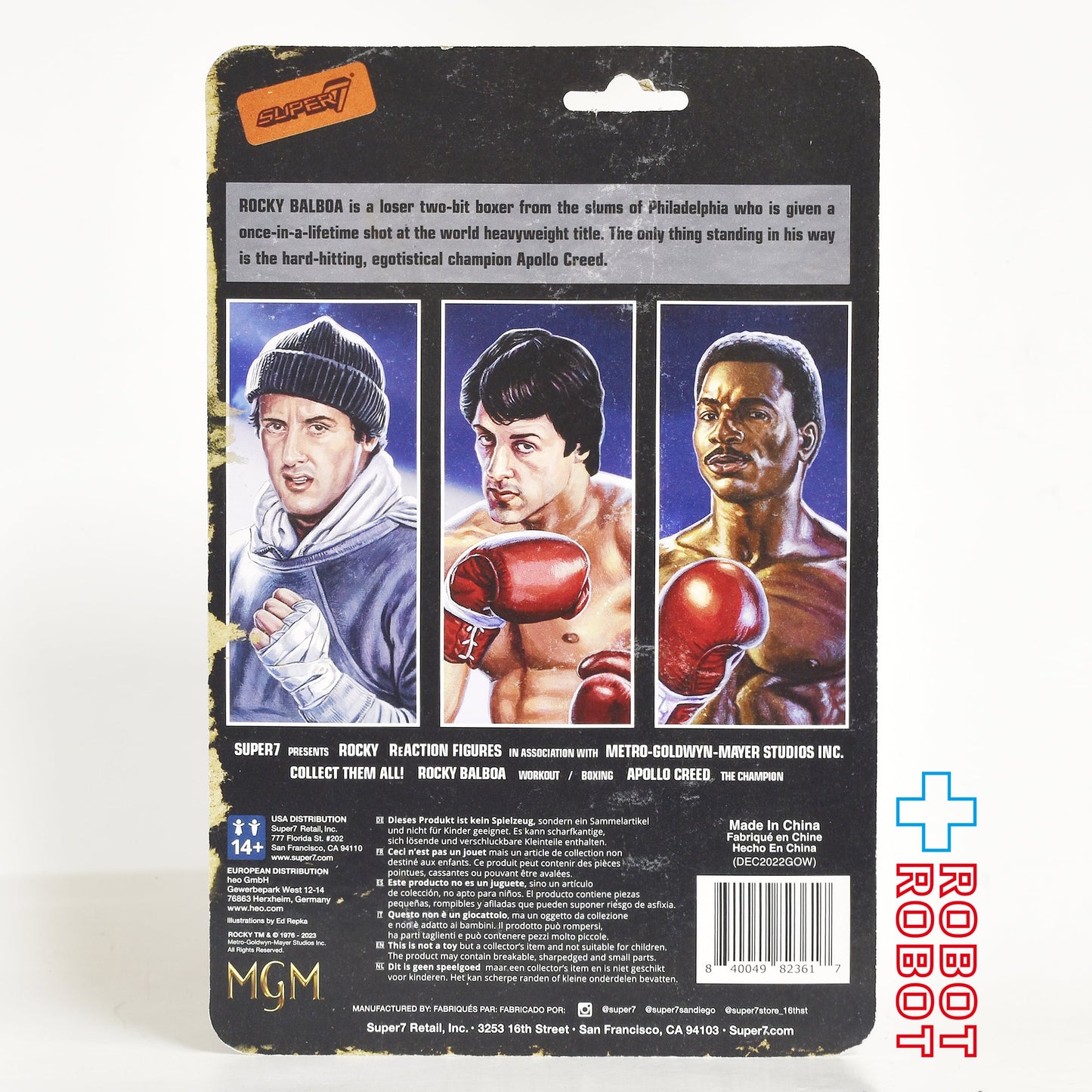 リ・アクション ロッキー アポロ・クリード (ボクシング Ver.) 3.75インチ アクションフィギュア 未開封