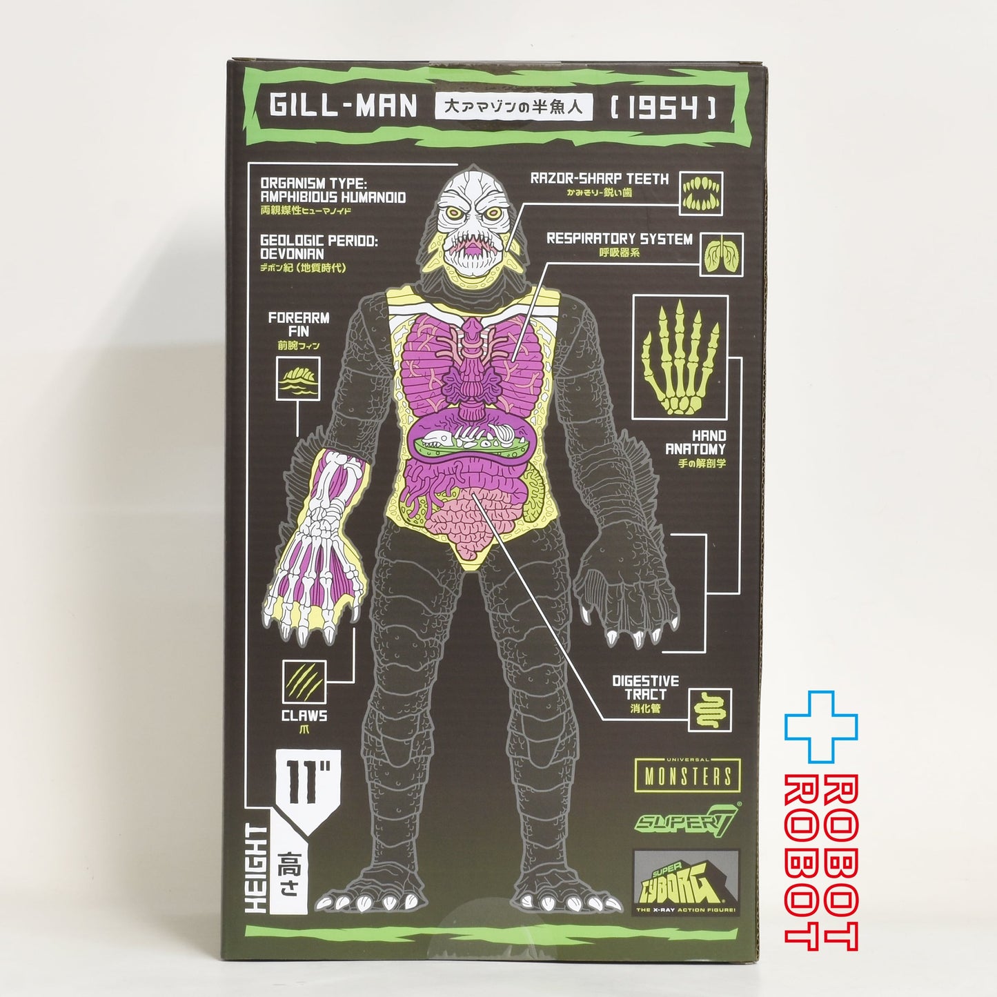 スーパー7 スーパーサイボーグ 大アマゾンの半魚人 ギルマン(クリア) 11インチ アクションフィギュア