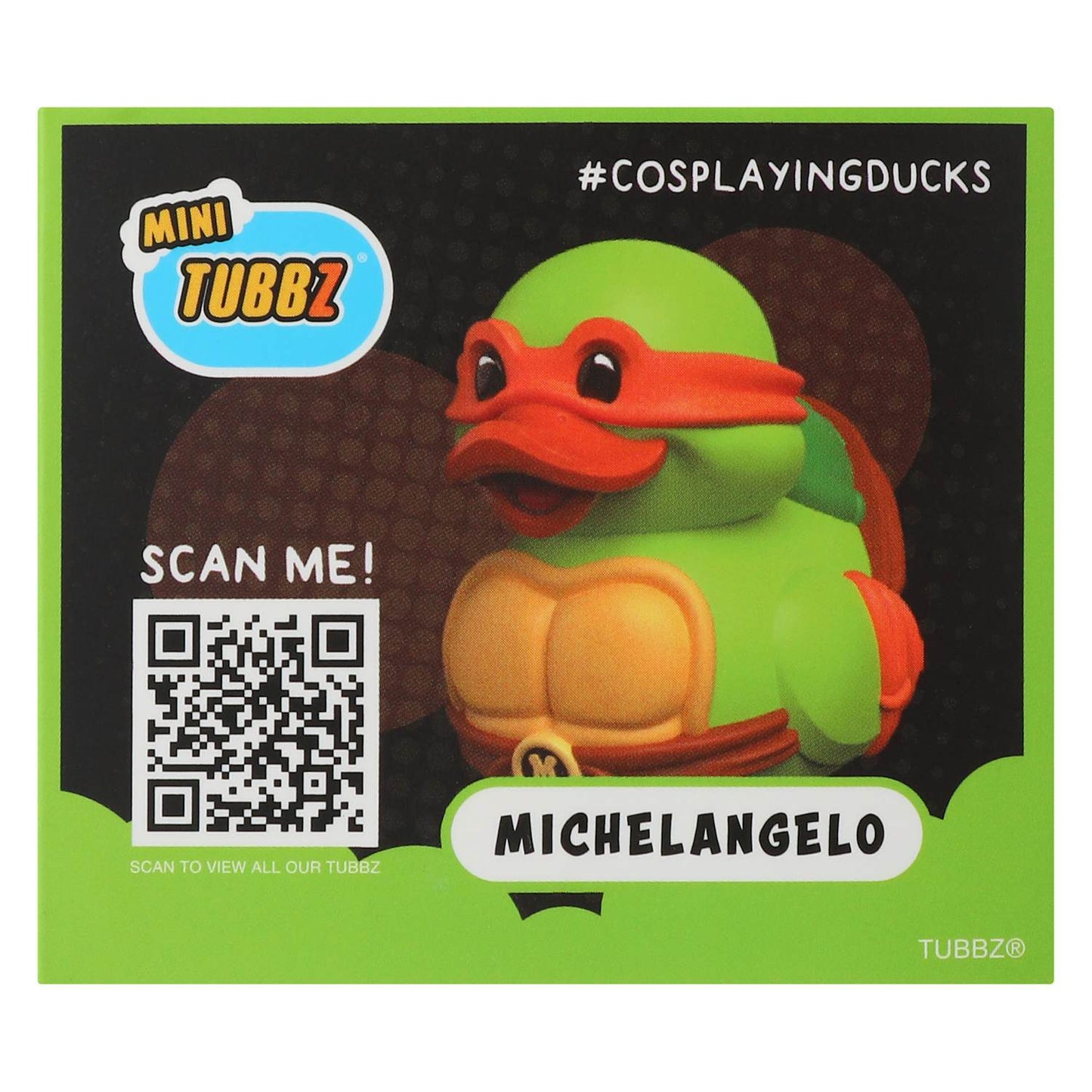 TUBBZ タートルズ TMNT ミケランジェロ コレクタブルダック ミニフィギュア 未開封