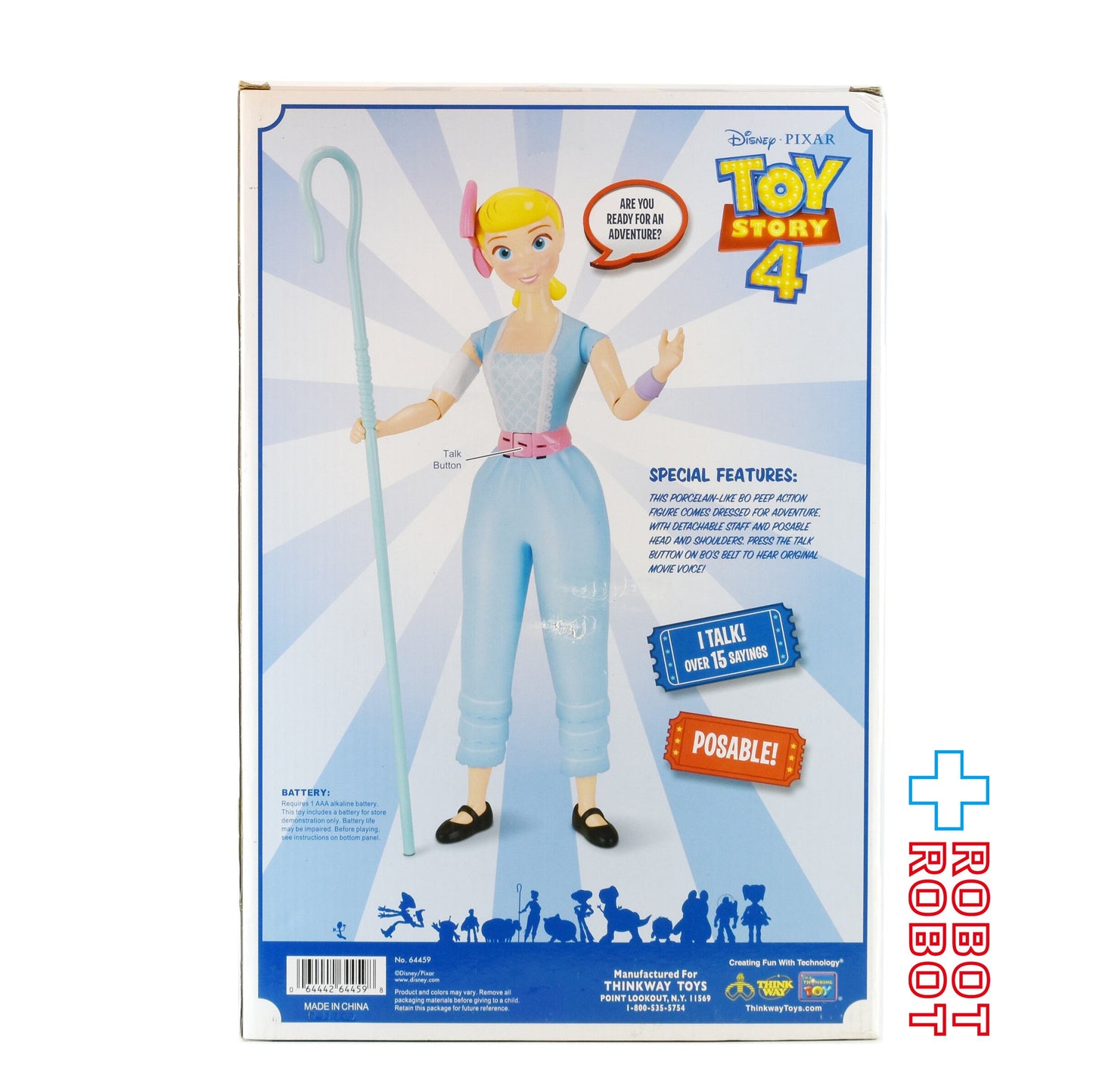 シンクウェイ社 トイ・ストーリー4 ボー・ピープ トーキングアクションフィギュア