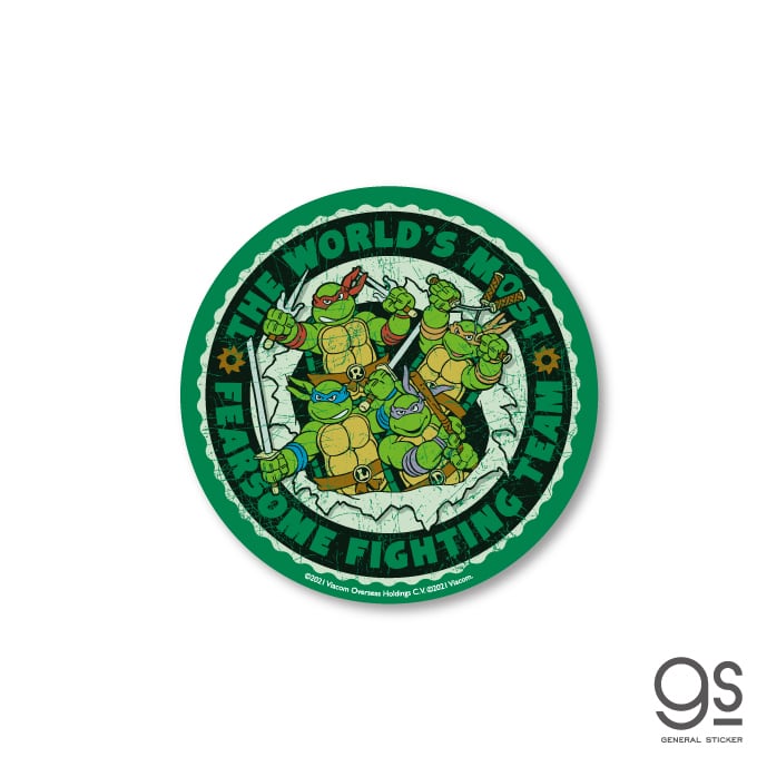 タートルズ RETRO ダイカットステッカー THE WORLD’S MOST… 未開封
