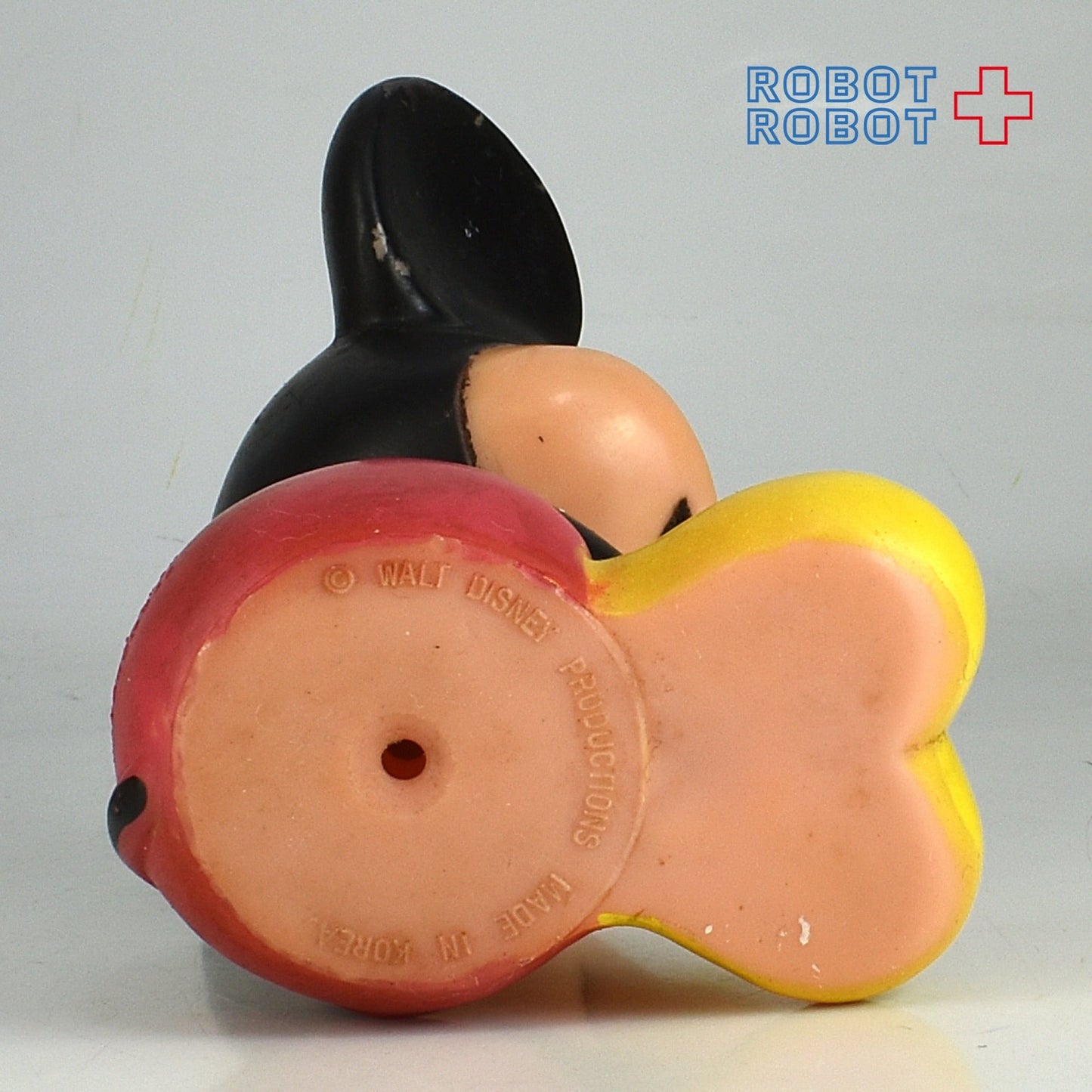 ディズニー ミッキーマウス おすわり スクイーク ソフビ ラバードール KOREA