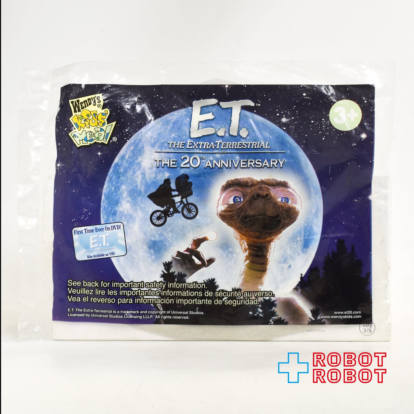 ウェンディーズ E.T 卓上カレンダー キッズミールトイ 2002 未開封