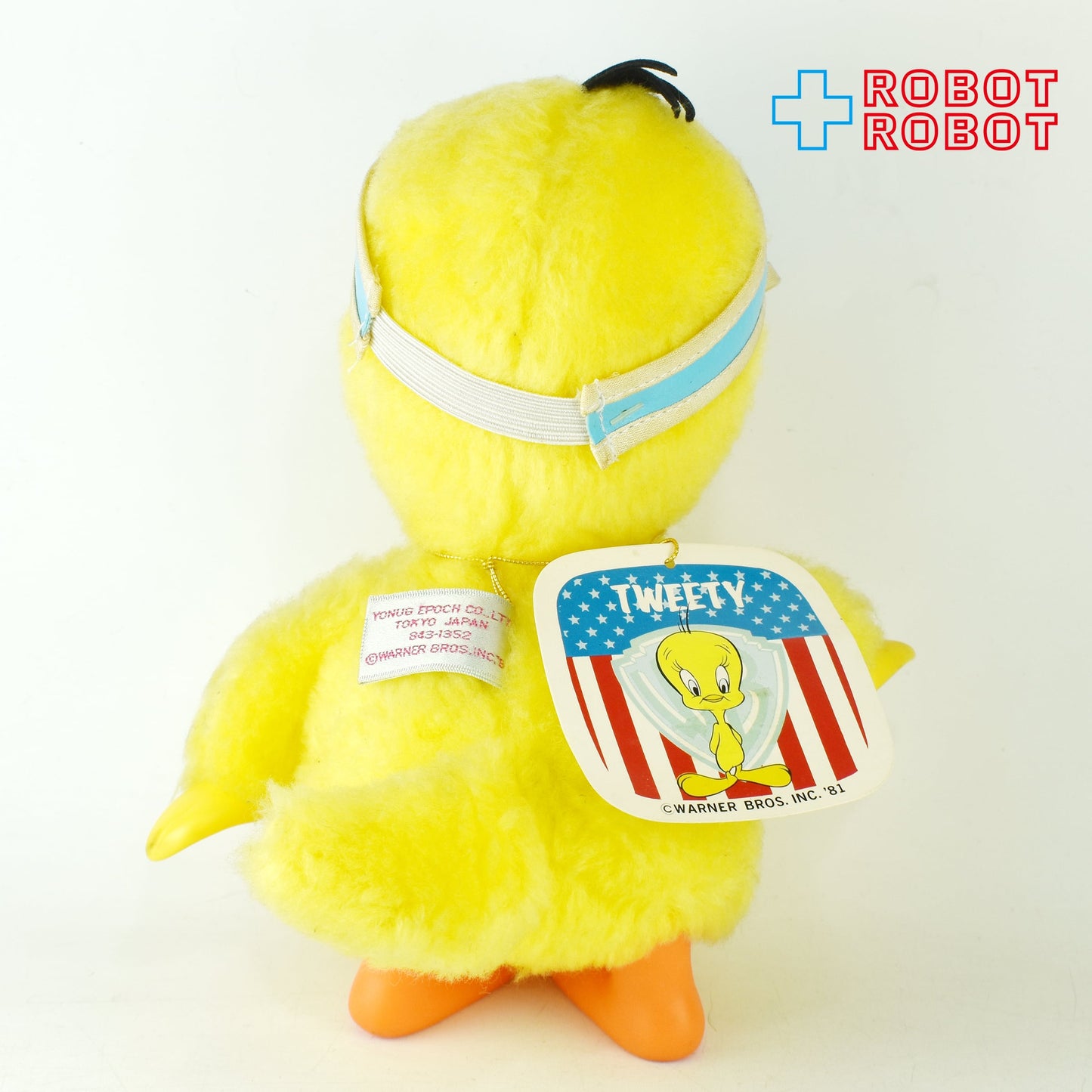 ルーニー・テューンズ トゥイーティー ソフビ顔ぬいぐるみ 紙タグ付 ヤングエポック社 ツィーティー