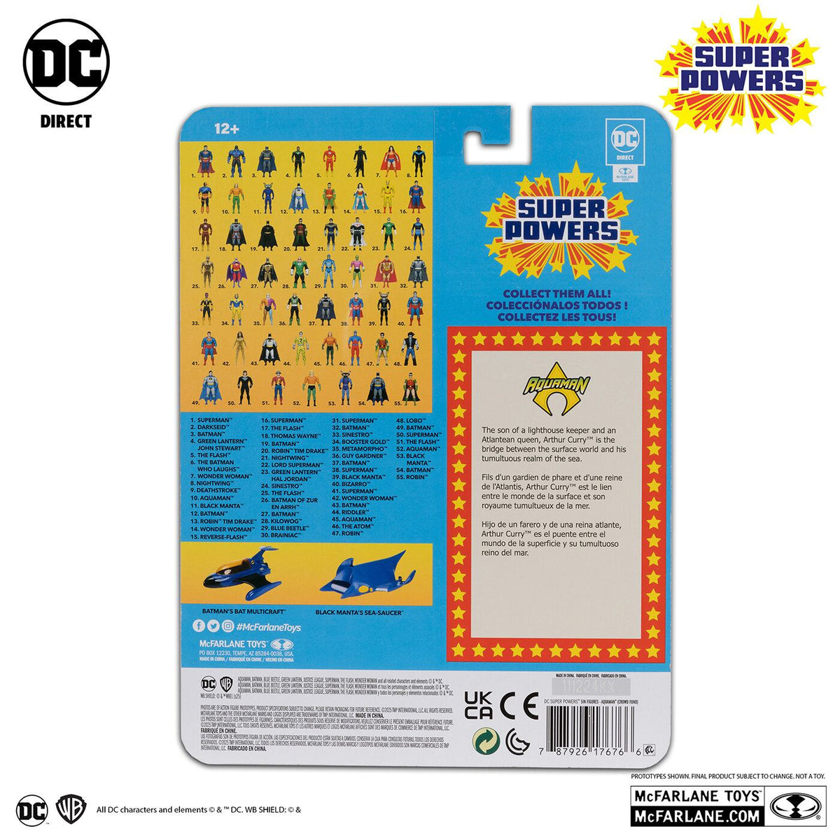 マクファーレン・トイズ DCダイレクト DCスーパーパワーズ #49 アクアマン 4インチ アクションフィギュア 国内版 未開封