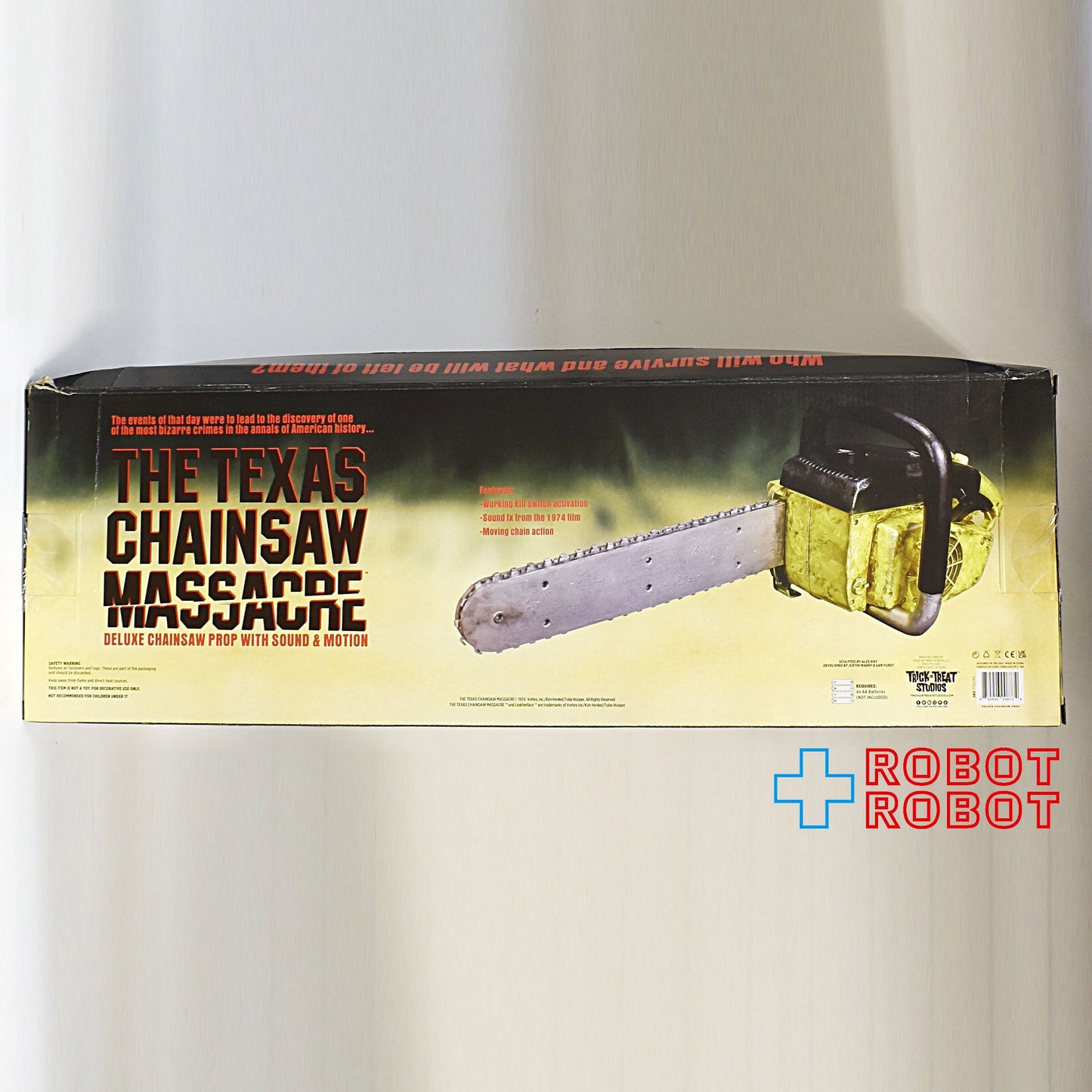 トリックオアトリートスタジオ 悪魔のいけにえ (1974) テキサス・チェーンソー プロップ w/サウンド 未開封