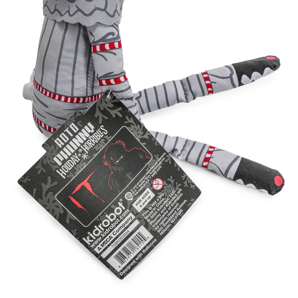 キッドロボット IT / イット “それ”が見えたら、終わり。ペニーワイズ 8インチ ロト ファニープラッシュ ホリデーホリブル ぬいぐるみ人形 紙タグ付き