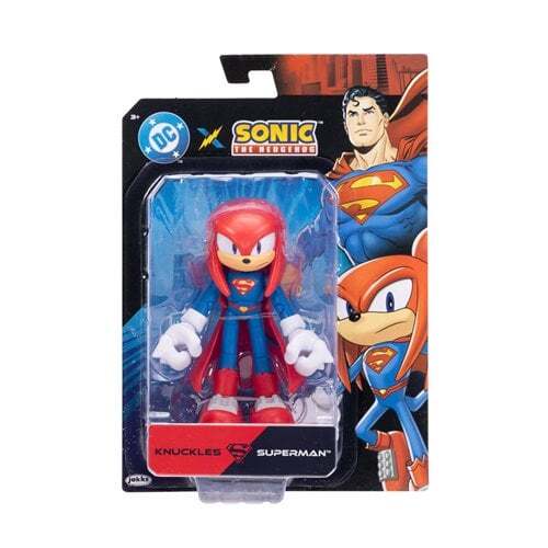 DC x ソニック・ザ・ヘッジホッグ ウェーブ2 ナックルズ as スーパーマン 5インチ アクションフィギュア 未開封