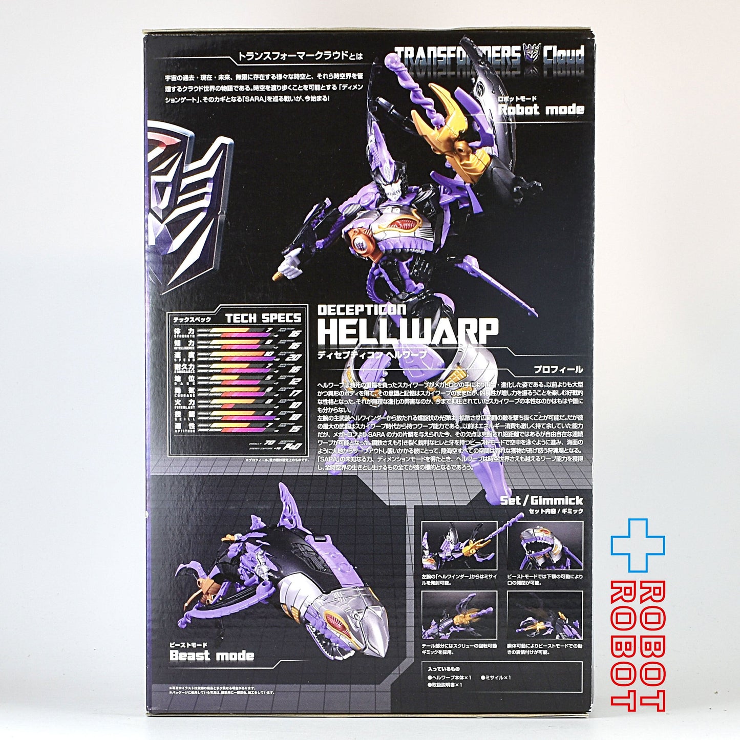 タカラトミー トランスフォーマークラウド 時空界 第4章 ディセプティコン ヘルワープ 未開封