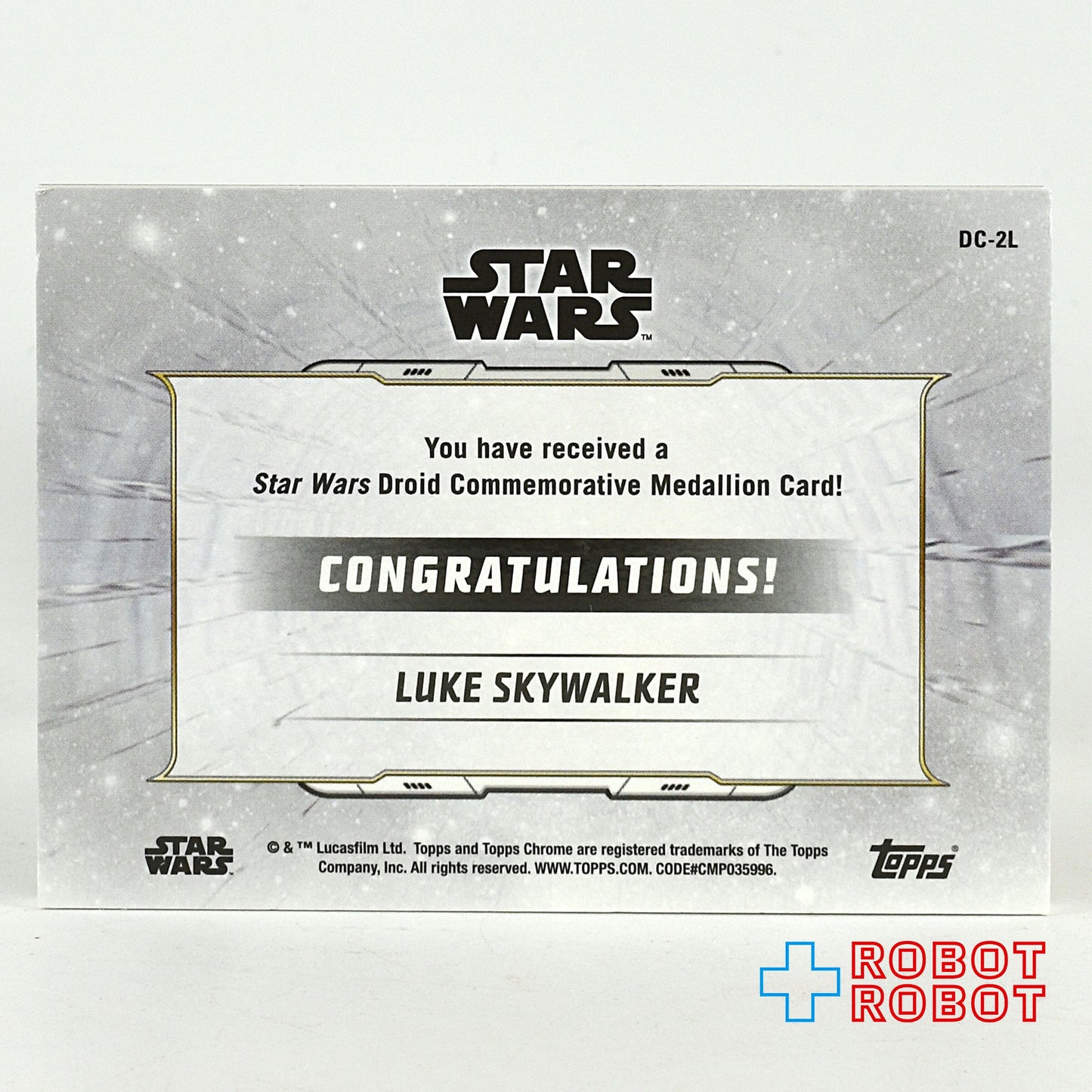 トップス クローム スター・ウォーズ ルーク・スカイウォーカー ドロイド 記念メダリオン カード 31/50