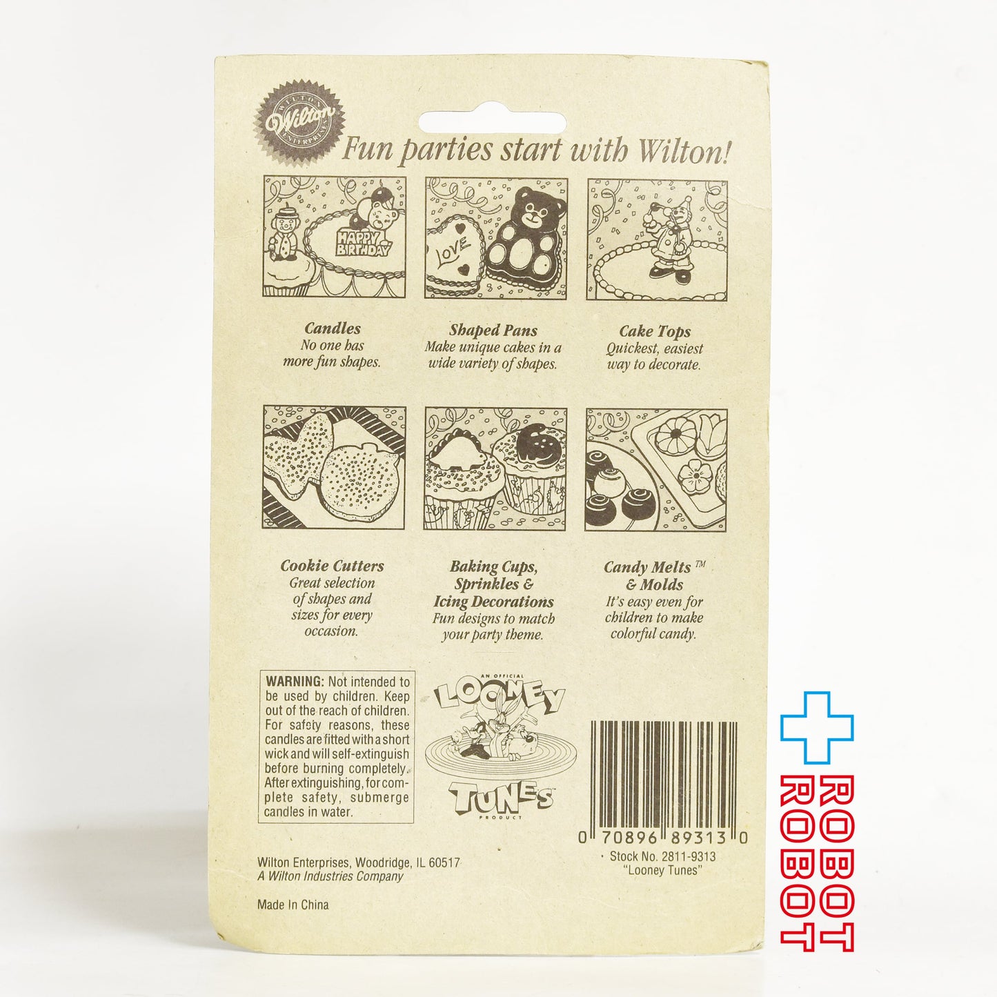 ウィルトン社 ルーニー・テューンズ キャンドル&ケーキデコレーション 蝋燭 ミニフィギュア 1993 未開封