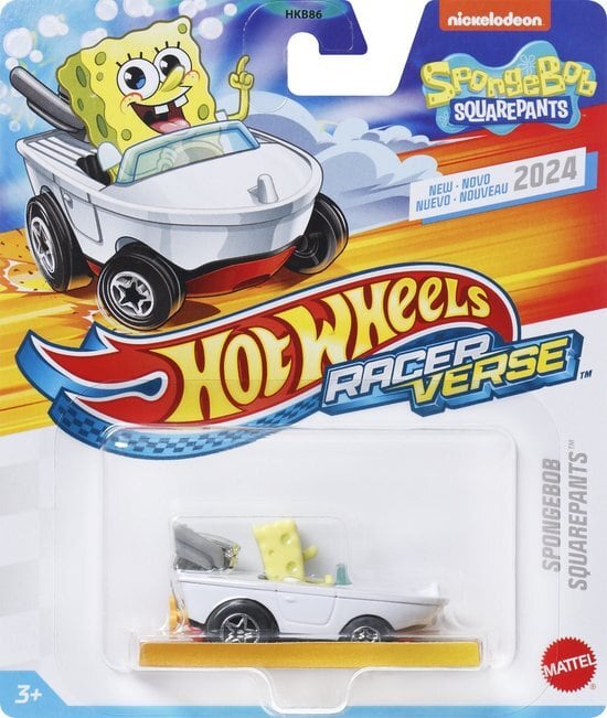 ホットウィール レーサーバース 2024 スポンジ・ボブ ダイキャスト メタルビークル ミニカー 未開封
