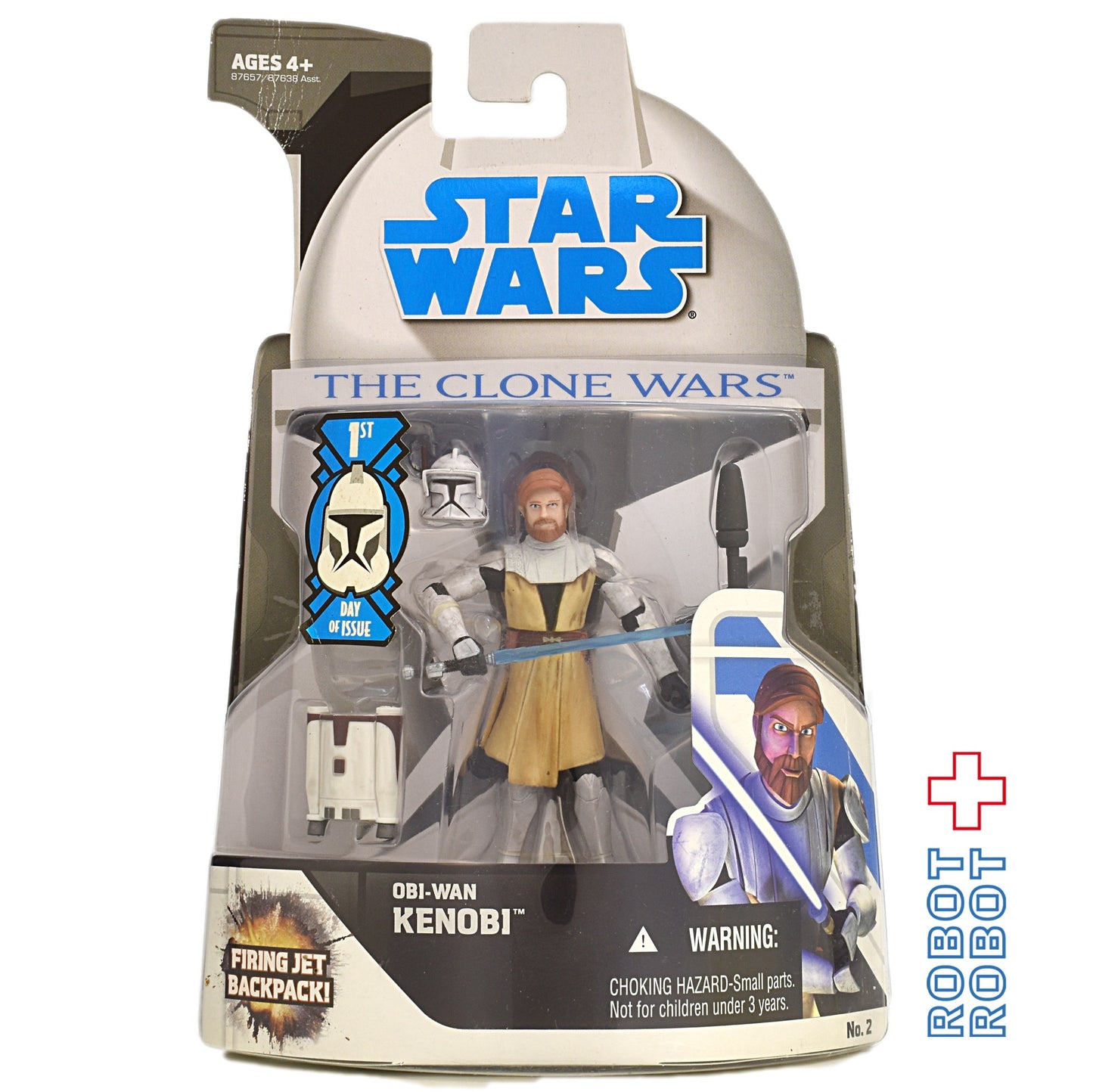 スター・ウォーズ CW2008 No02 オビ=ワン・ケノービ クローン・ウォーズ 3.75インチ アクションフィギュア 未開封
