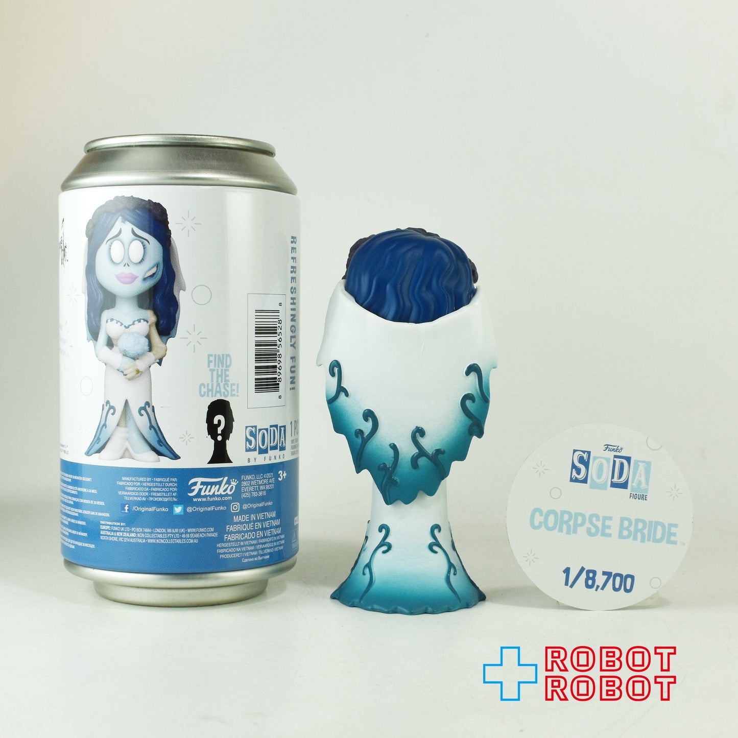 ファンコ SODA ソーダ缶 ティム・バートン コープス・ブライド エミリー フィギュア 缶入り