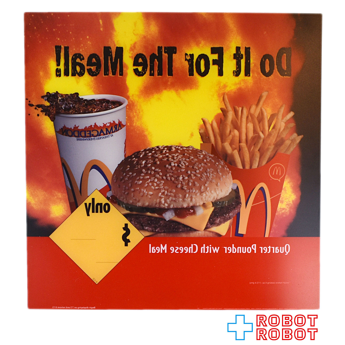 マクドナルド トランスライト メニュー サイン ドゥーイットフォーザミール 企業物 未使用品
