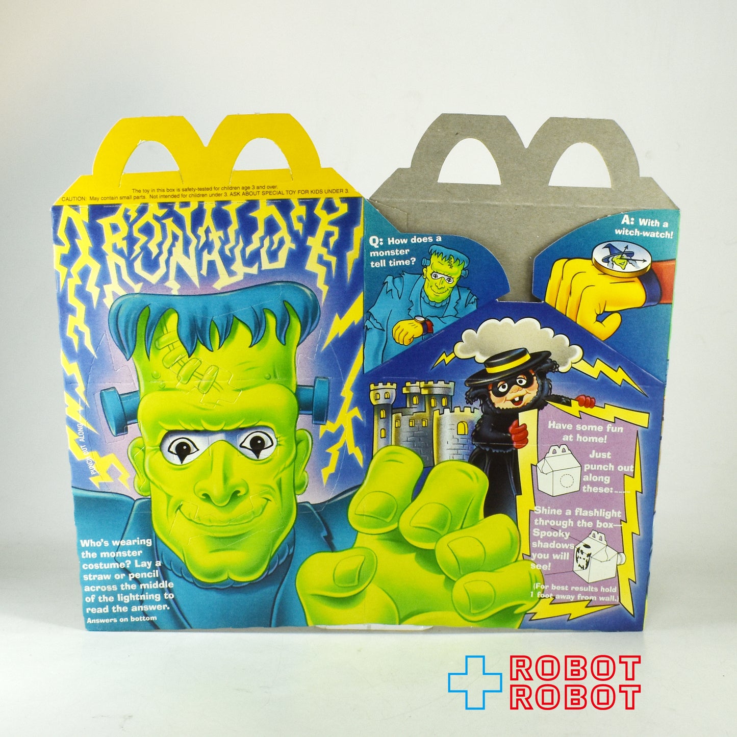 マクドナルド 空箱 ボックス ハロウィン ロナルド・フランケンシュタイン ハッピーミールトイ 1995