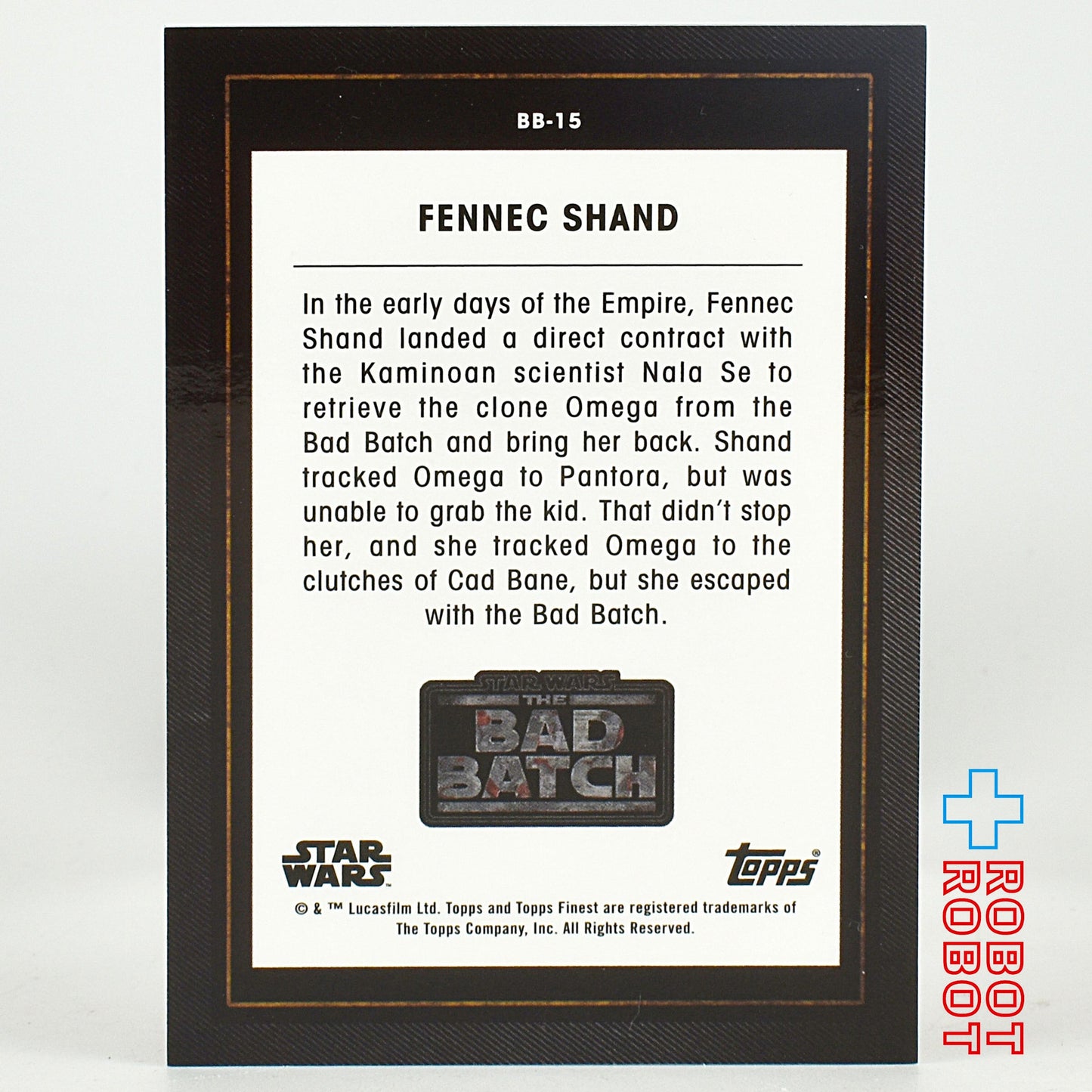 トップス ファイネスト スター・ウォーズ バッド・バッチ フェネック・シャンド カード 38/50