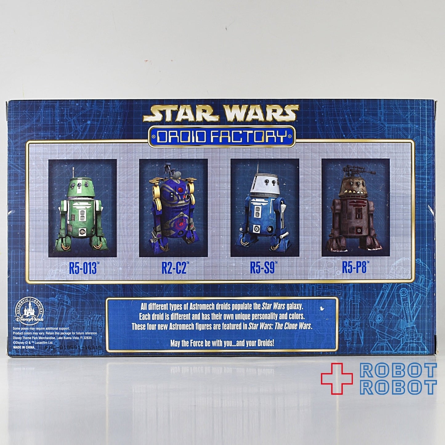 スター・ウォーズ ドロイドファクトリー フィギュアセット R5-013 / R2-C2 / R5-S9 / R5-P8 クローン・ウォーズ