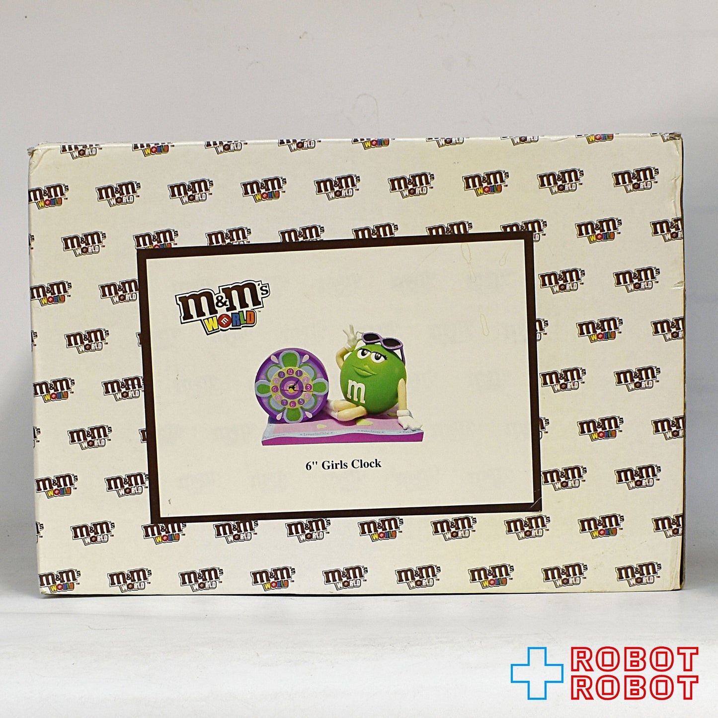 M&M's m&m's world 6'' ガールズ クロック グリーン 時計 箱付き
