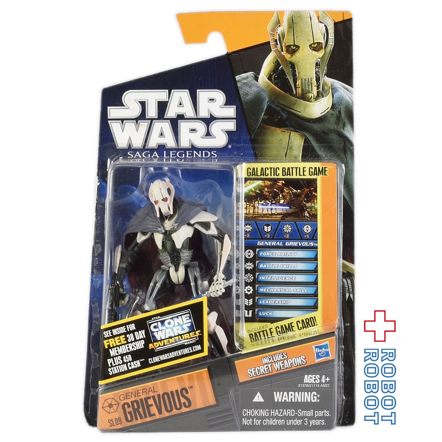 スター・ウォーズ SL2010 SL09 ジェネラル・グリーヴァス将軍 サーガ・レジェンズ 3.75インチ アクションフィギュア 未開封 US版
