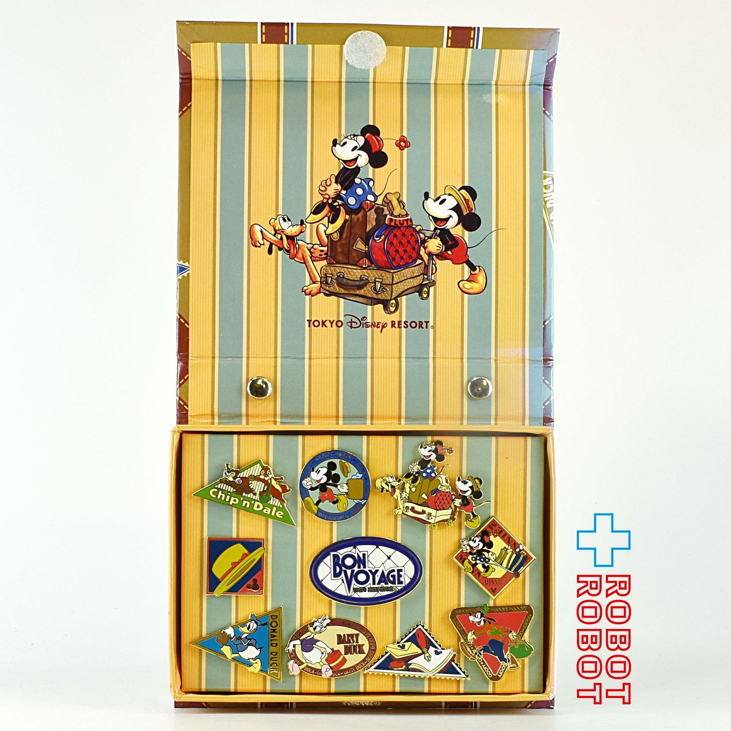 ディズニー TDR ボンボヤージュ トラベルバッグ型ボックス入り ピンズセット