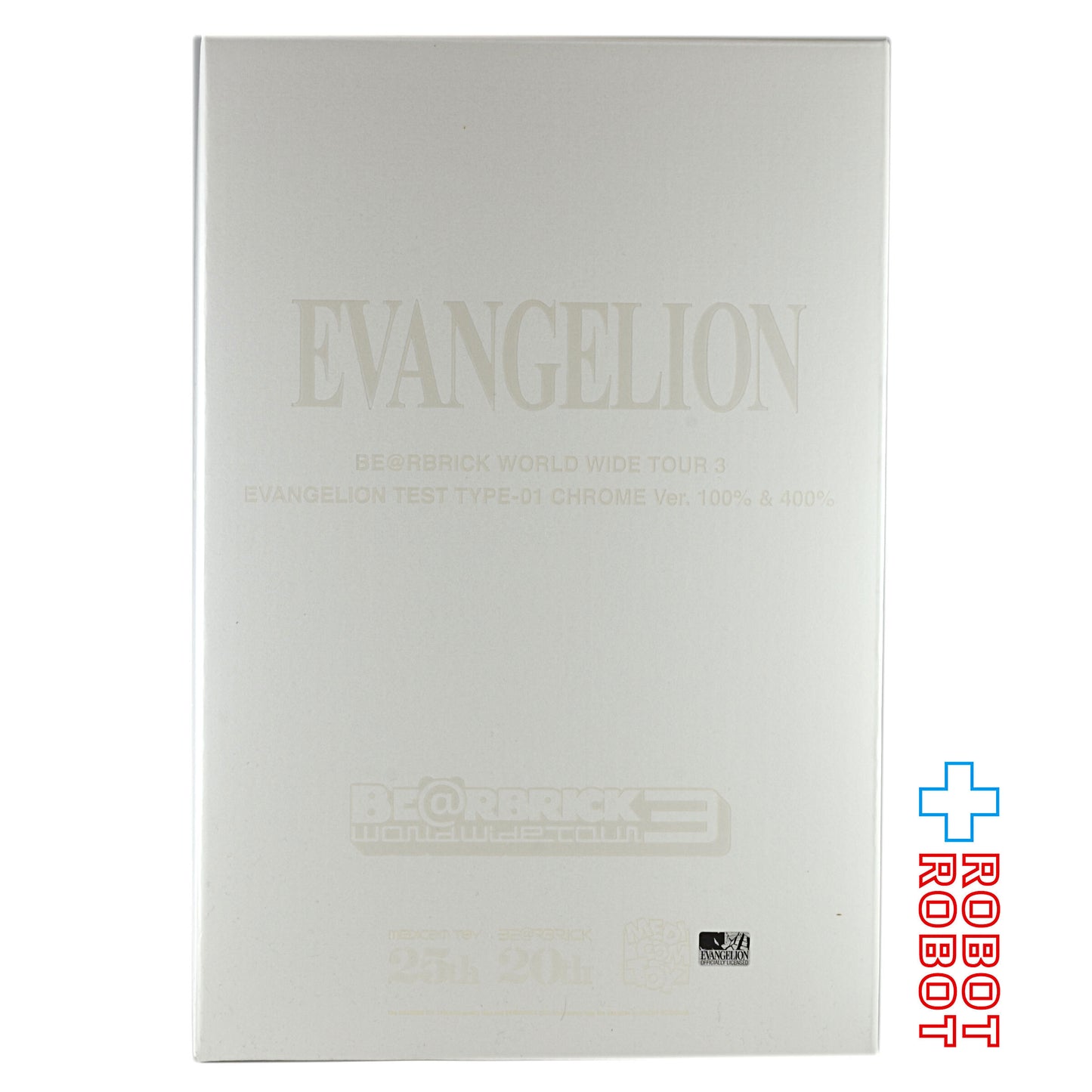 メディコム ベアブリック WORLD WIDE TOUR 3 開催記念商品 エヴァンゲリオン初号機 CHROME Ver.100% & 400% 未開封