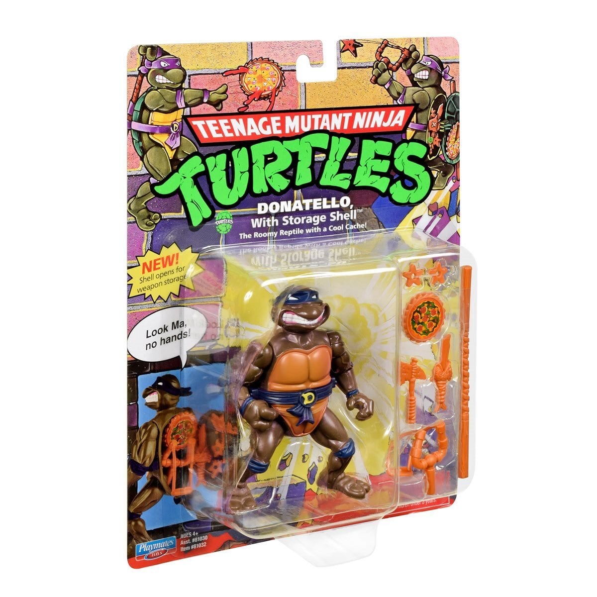 プレイメイツ タートルズ TMNT ストレージシェル ドナテロ アクションフィギュア 未開封