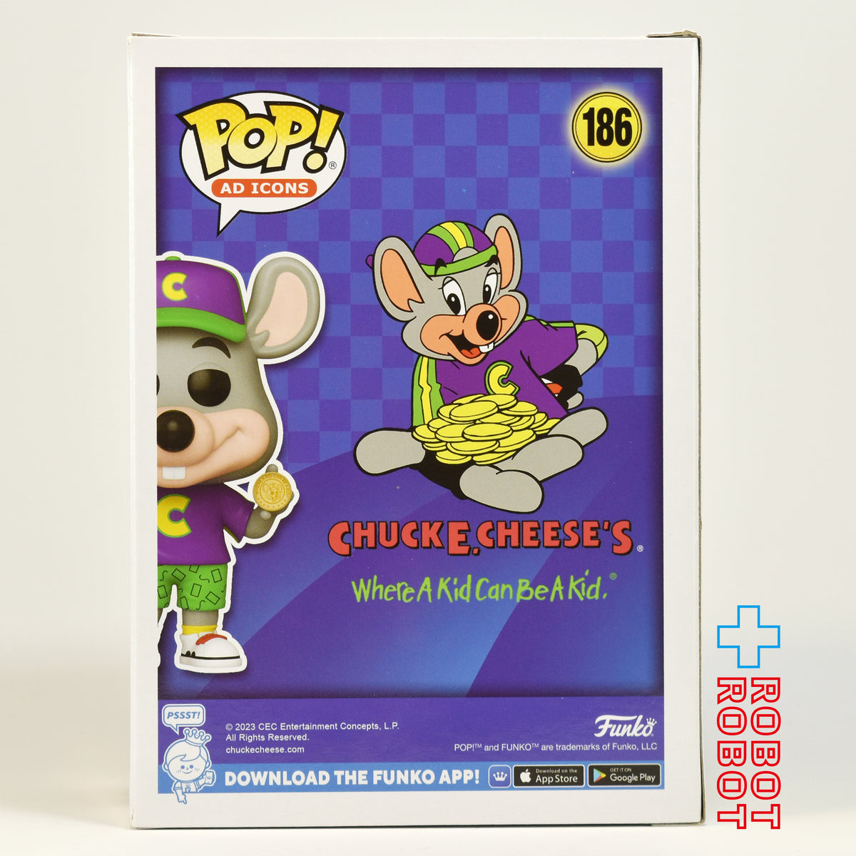 ファンコ POP! ADアイコンズ 186 チャッキーチーズ レトロ ビニールフィギュア 箱入