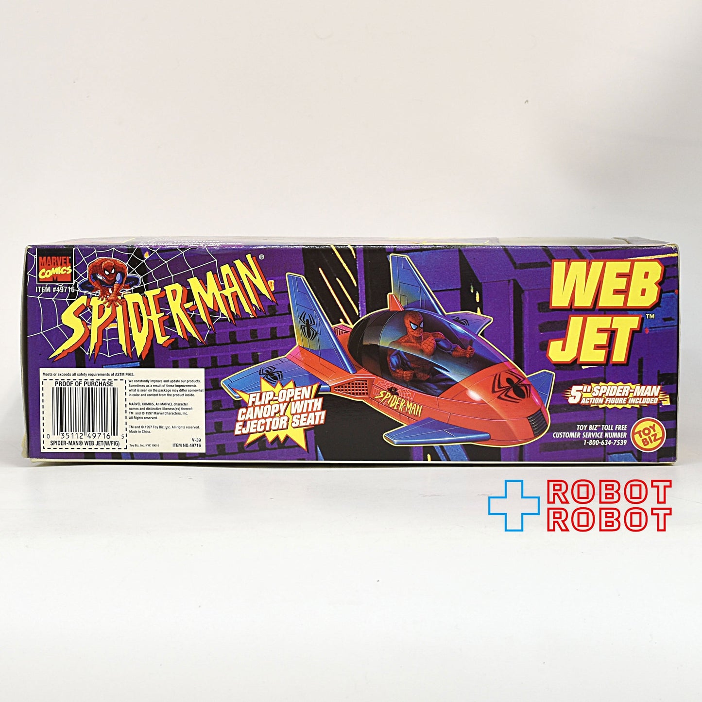 トイビズ スパイダーマン ウェブジェット w/ 5インチ スパイダーマン アクションフィギュア 1997 未開封