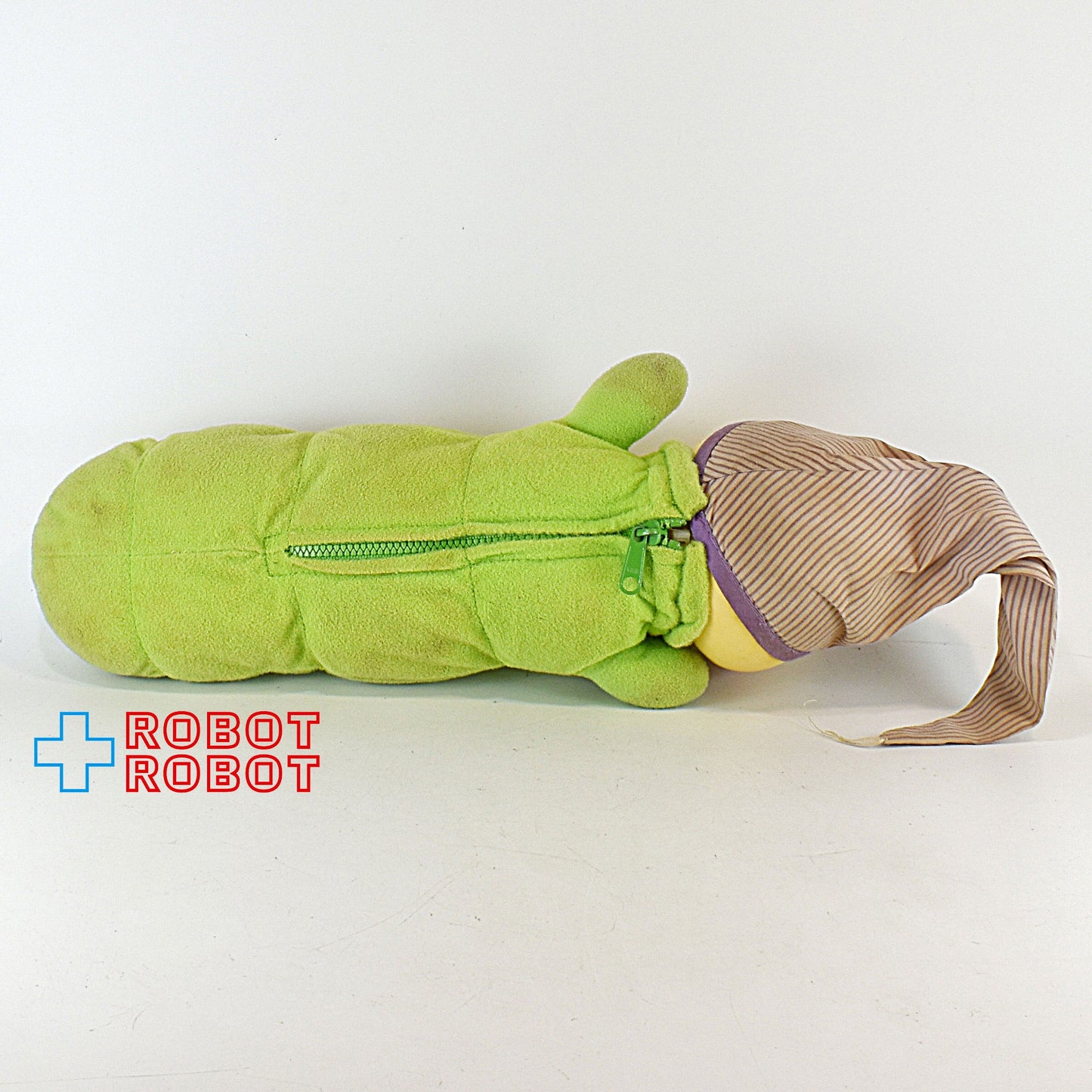 プレイスクール グローワーム グロウ・ワーム イモムシ グリーン ライトアップぬいぐるみ 33センチ