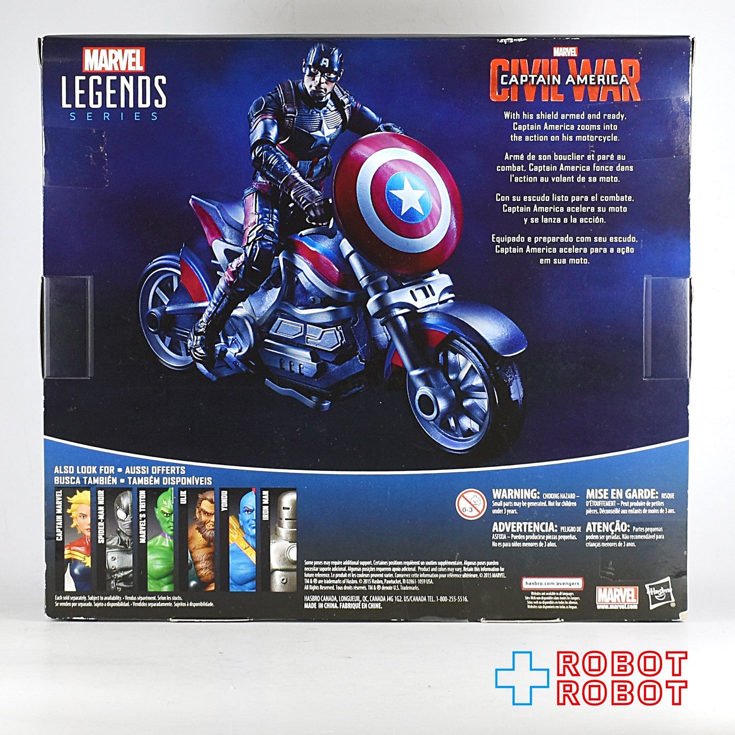 マーベルレジェンド シビル・ウォー / キャプテン・アメリカ キャプテン・アメリカ with モーターサイクル 3.75インチ アクションフィギュア 未開封