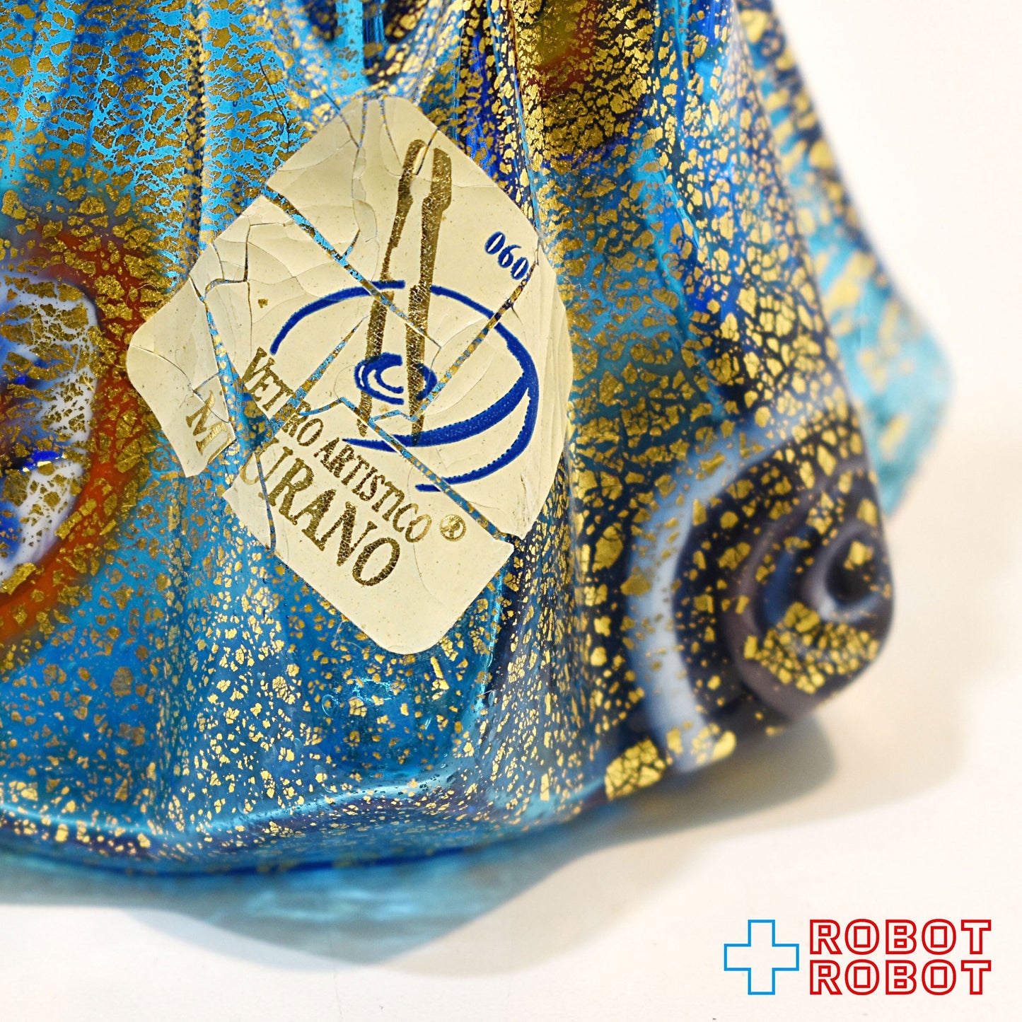 イタリア ムラーノガラス クリスマスツリー オーナメント 青