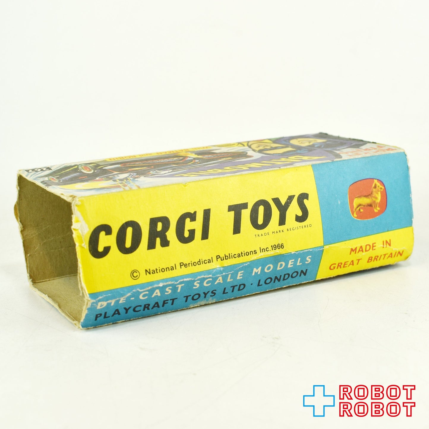 コーギー Corgi 267 ロケットファイアリング バットモービル w/ バットマン & ロビン ダイキャスト ミニカー 箱付