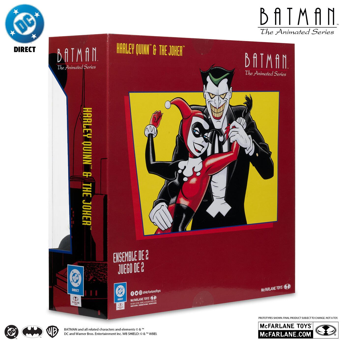 マクファーレン・トイズ DCダイレクト バットマン アニメイテッド ハーレイ・クイン&ジョーカー(マッドラブ)6インチ アクションフィギュア 国内版 未開封