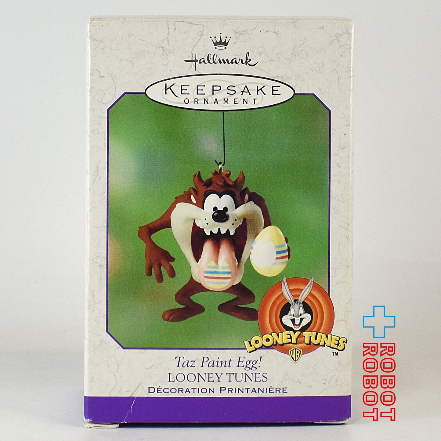 ホールマーク タズ・ペイントエッグ! ルーニー・テューンズ タズマニアン・デビル クリスマスオーナメント 開封箱入