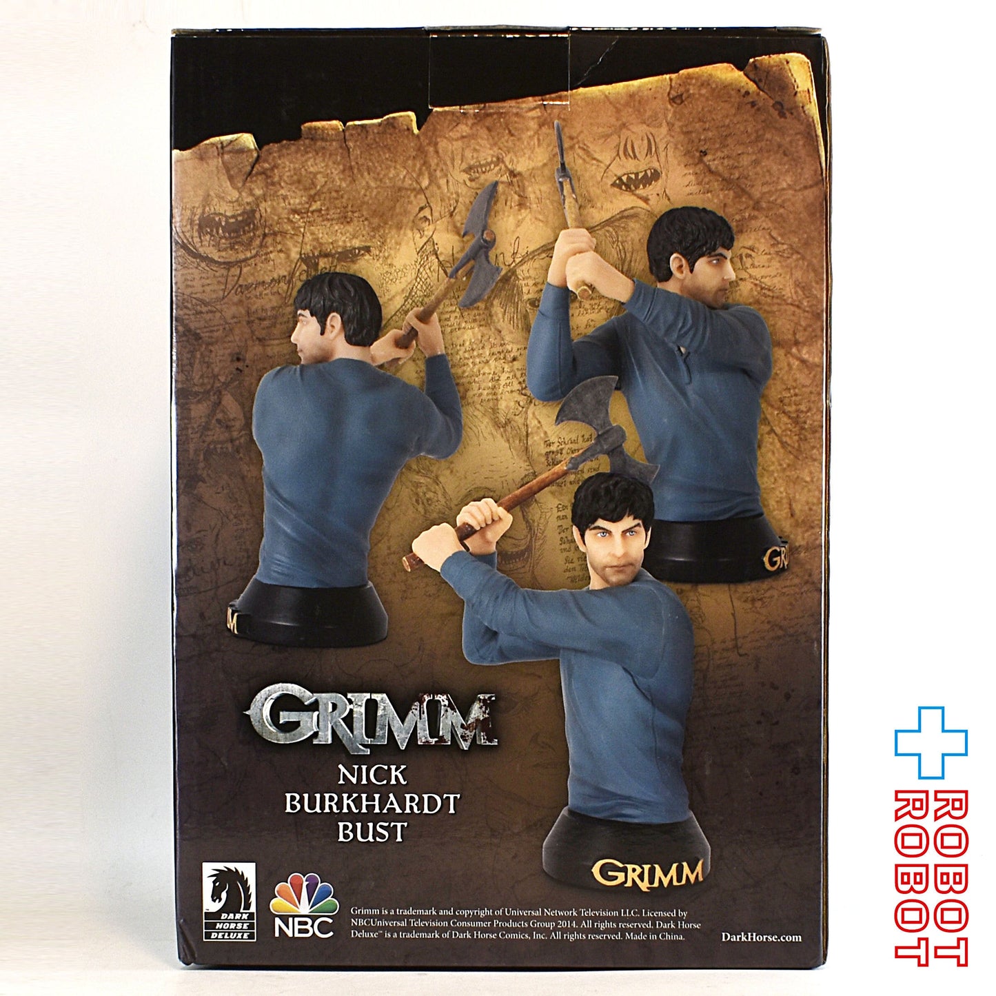 ジェントルジャイアント社 GRIMM/グリム ニック・ブルクハルト バスト スタチュー 箱付