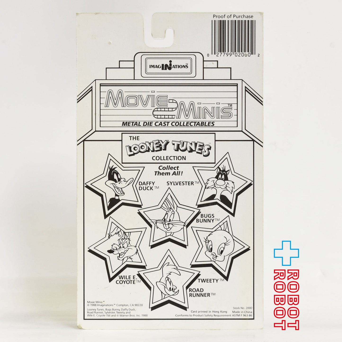 ルーニー・チューンズ ダフィー・ダック ムービーミニ ダイキャストミニフィギュア 1988 未開封