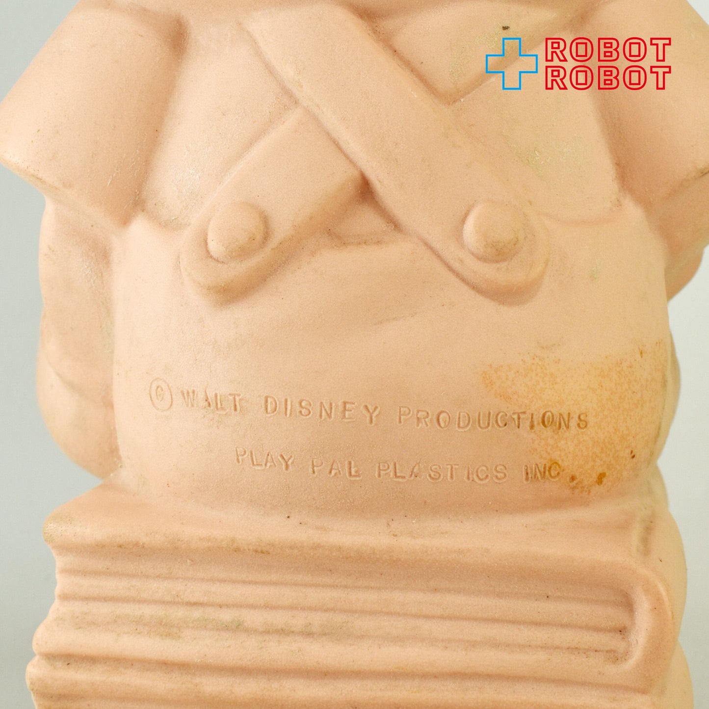 プレイパル社 ディズニー ピノキオ ラージ 未塗装 肌色成形 ソフビ貯金箱 バンク フィギュア ※底蓋なし