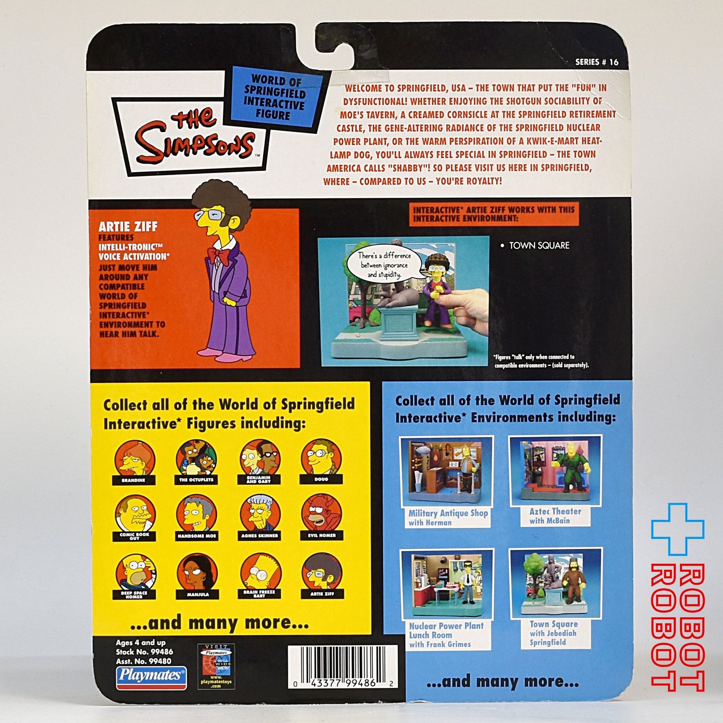 プレイメイツ シンプソンズ シリーズ16 アーティ・ジフ アクションフィギュア 未開封