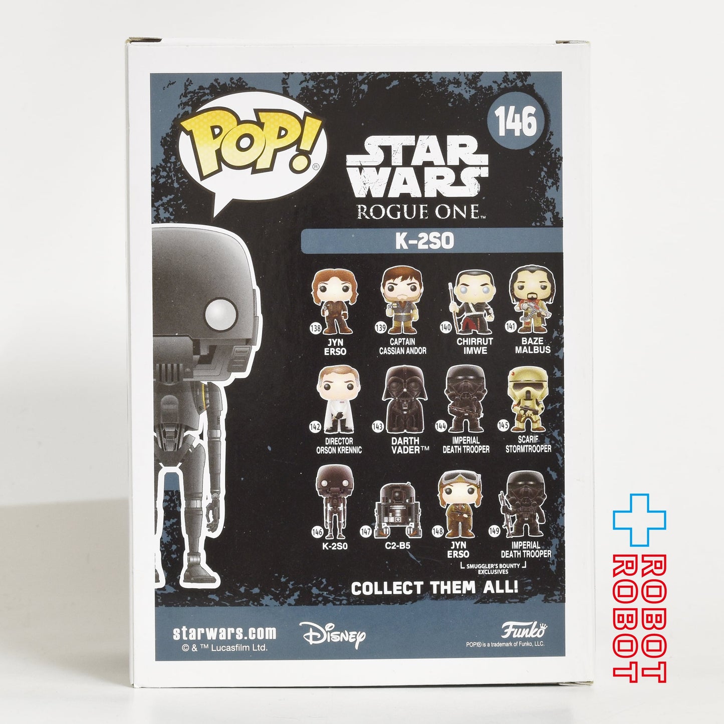 ファンコ POP! 146 スター・ウォーズ ローグ・ワン K-2SO ビニールフィギュア 箱入