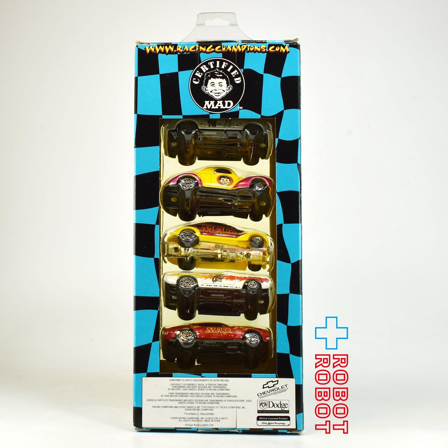レーシングチャンピオン マッドマガジン ダイノマイト ダイキャストミニカー 5パック 2000 開封箱付