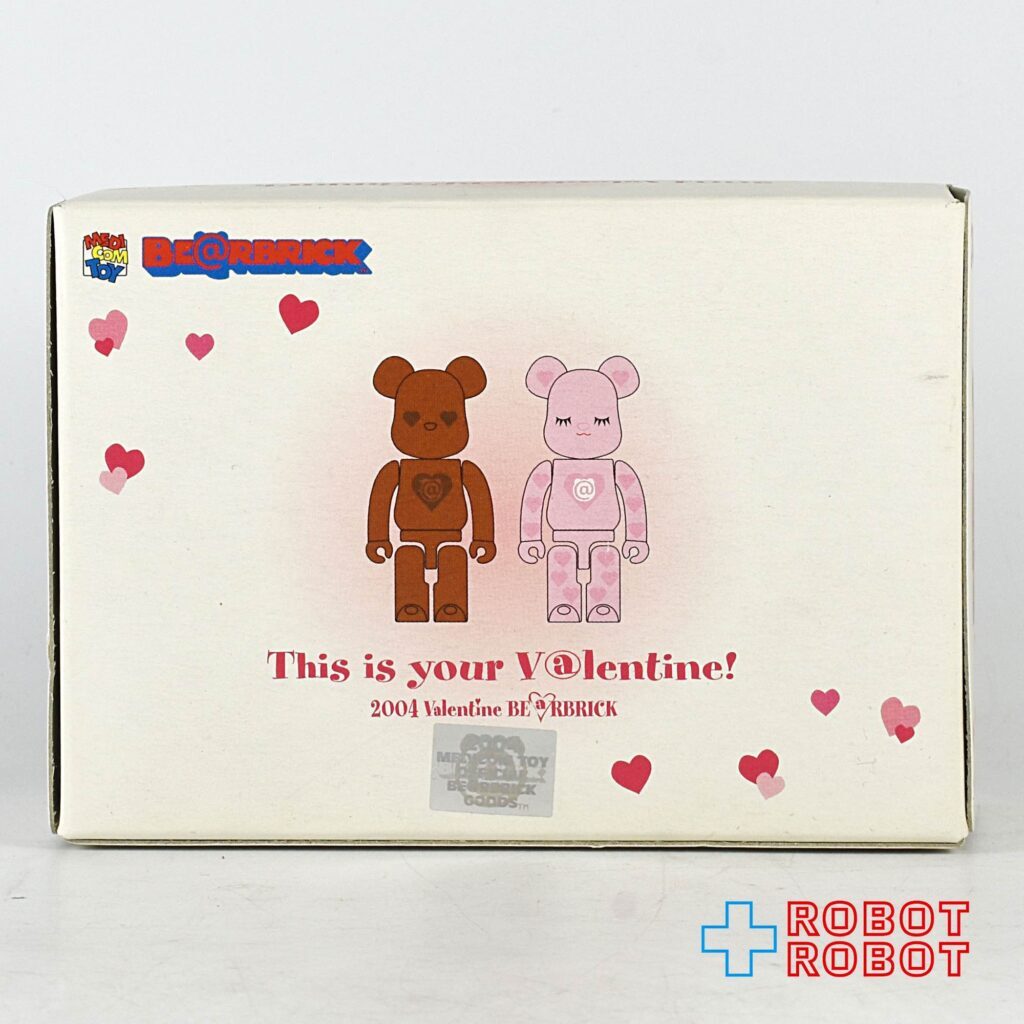 メディコム BE@RBRICK 100% ベアブリック 2004 バレンタイン 2体セット