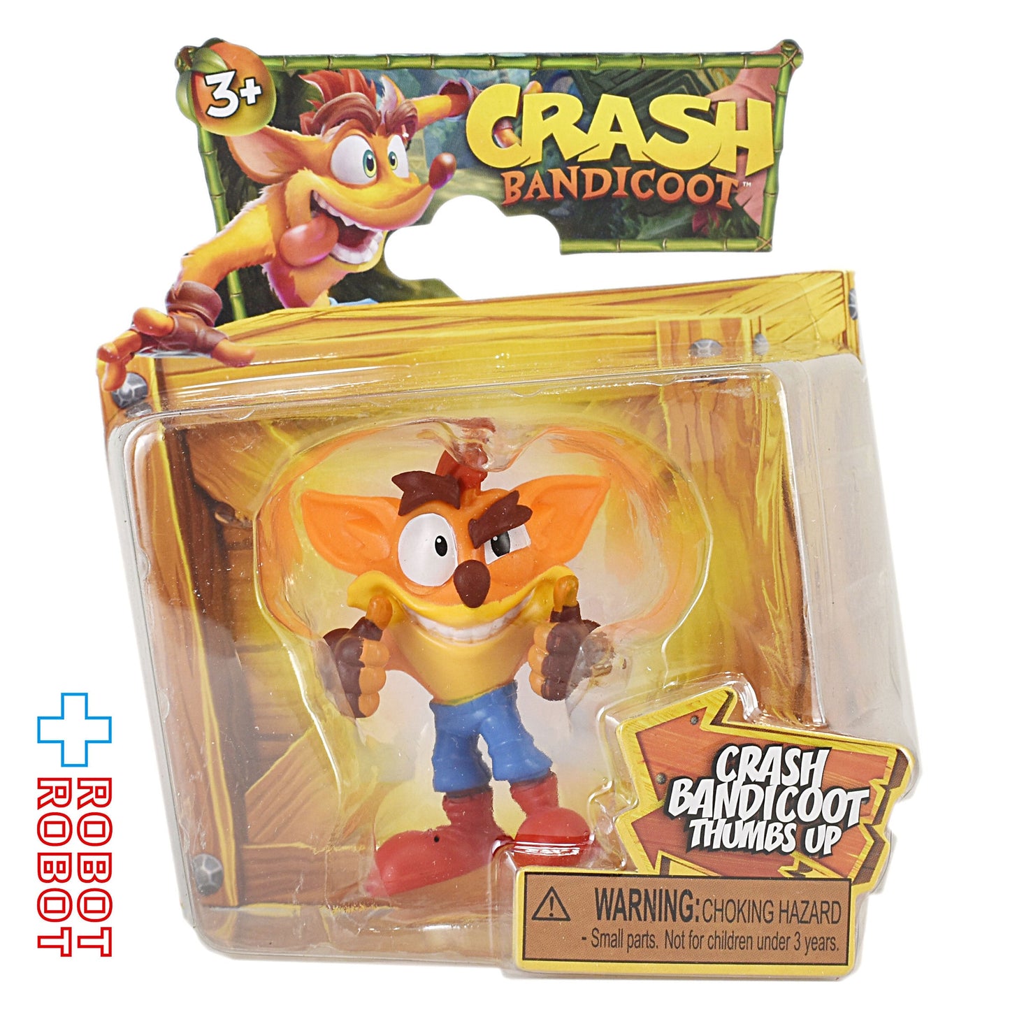 クラッシュ・バンディクー サムズアップ 2.5インチ フィギュア 2023 ジャックス・パシフィック社 未開封 ※難有り