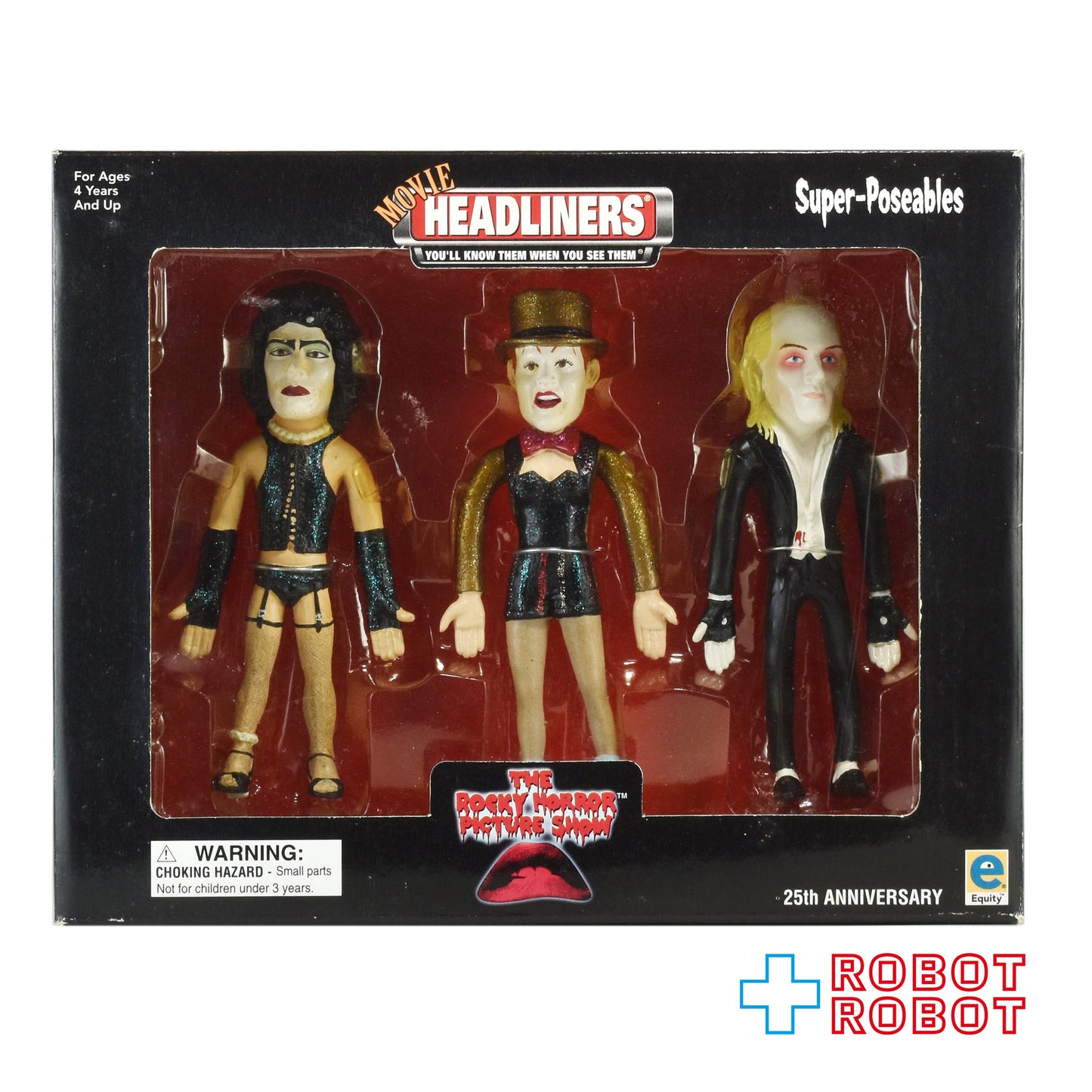 ムービーヘッドライナーズ ロッキーホラーショー べンダブルアクションフィギュア 3体入りセット 箱入