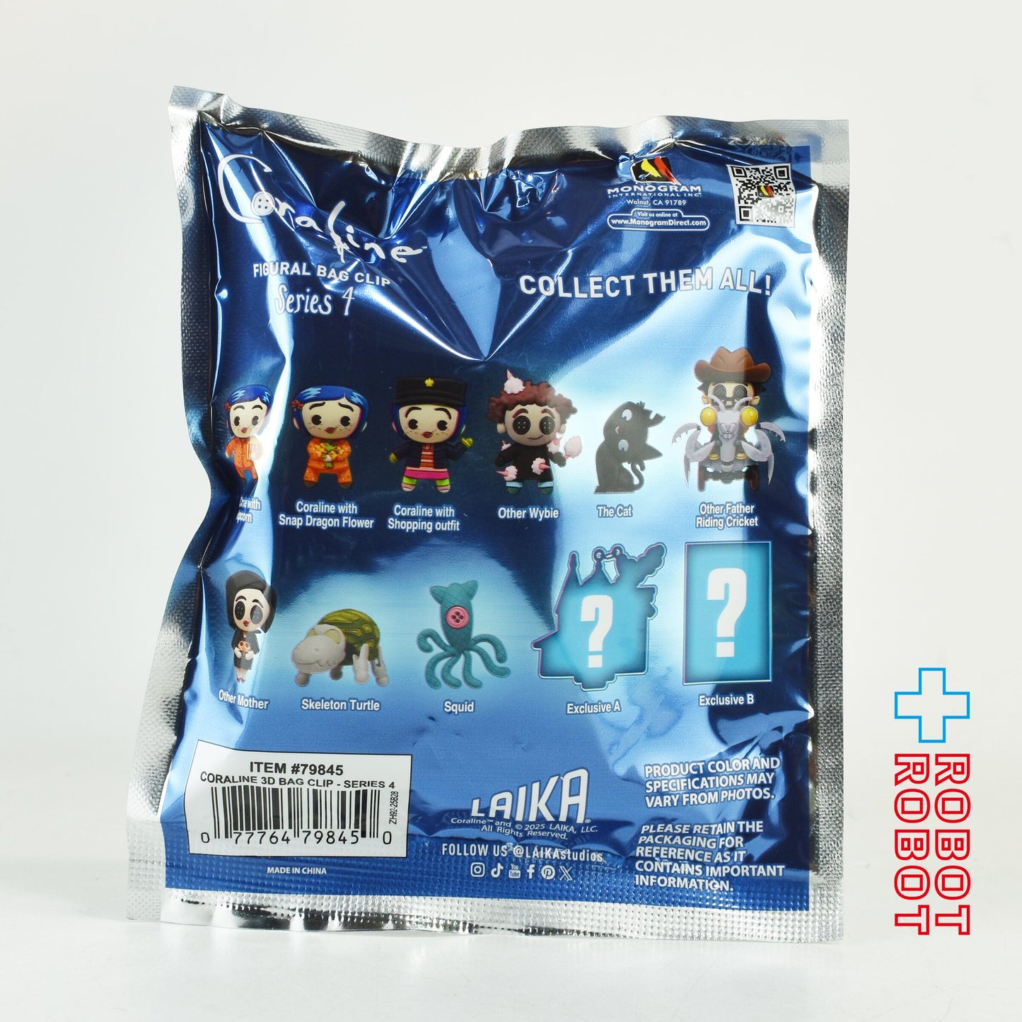 モノグラム フィギュラル バッグ クリップ コララインとボタンの魔女 シリーズ4 1パック 未開封