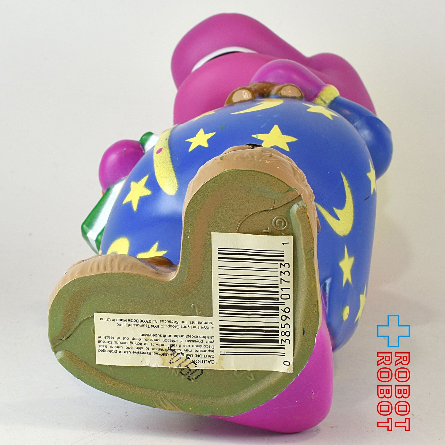 紫の恐竜バーニー 青パジャマ バブルバス シャンプーボトル ソーキー