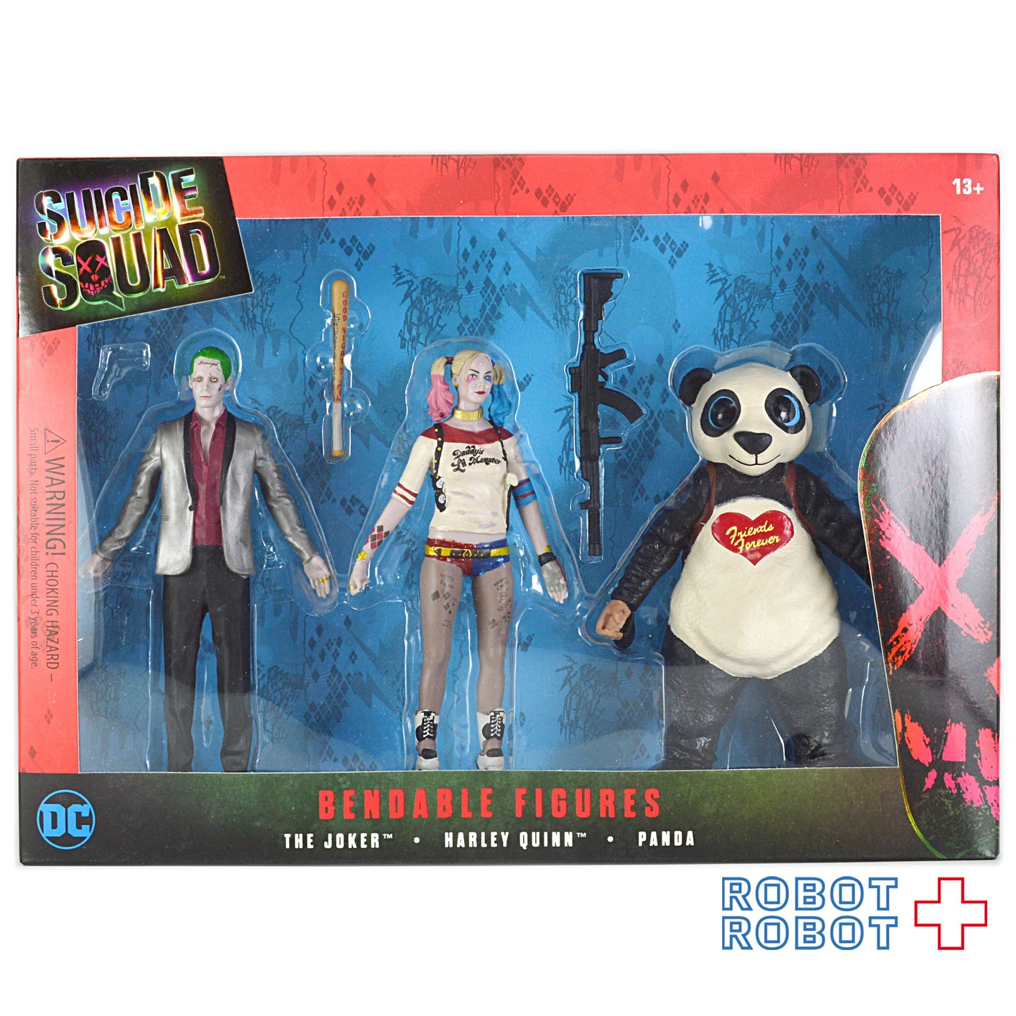 スーサイドスクワッド ベンダブルアクションフィギュア 3体入りセット 箱入