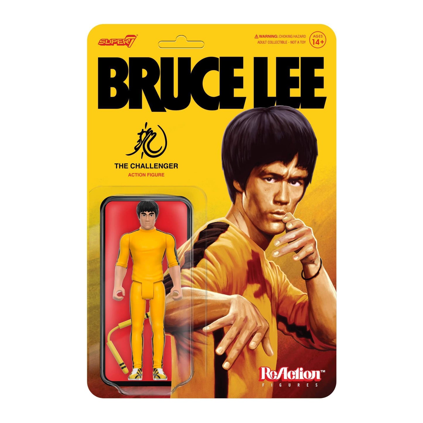 リ・アクション ブルース・リー ザ・チャレンジャー Ver. 3.75インチ アクションフィギュア (スーパー7) 未開封