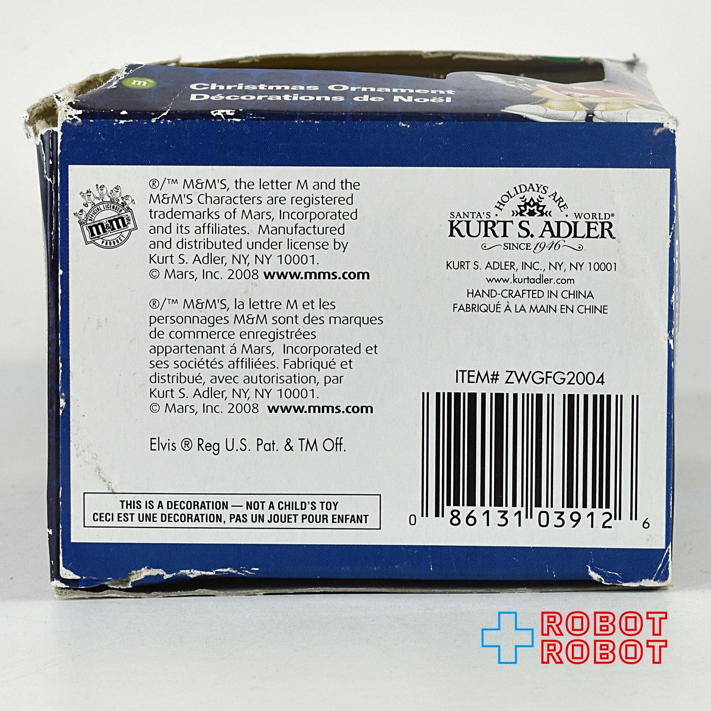 M&M's レッド エルビス・プレスリー ハワイアン ホリデーオーナメント 箱入